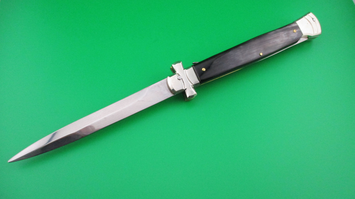 Z AGA CAMPOLIN 28cm Italian Maltese Cross Brazilian horn automatic knife