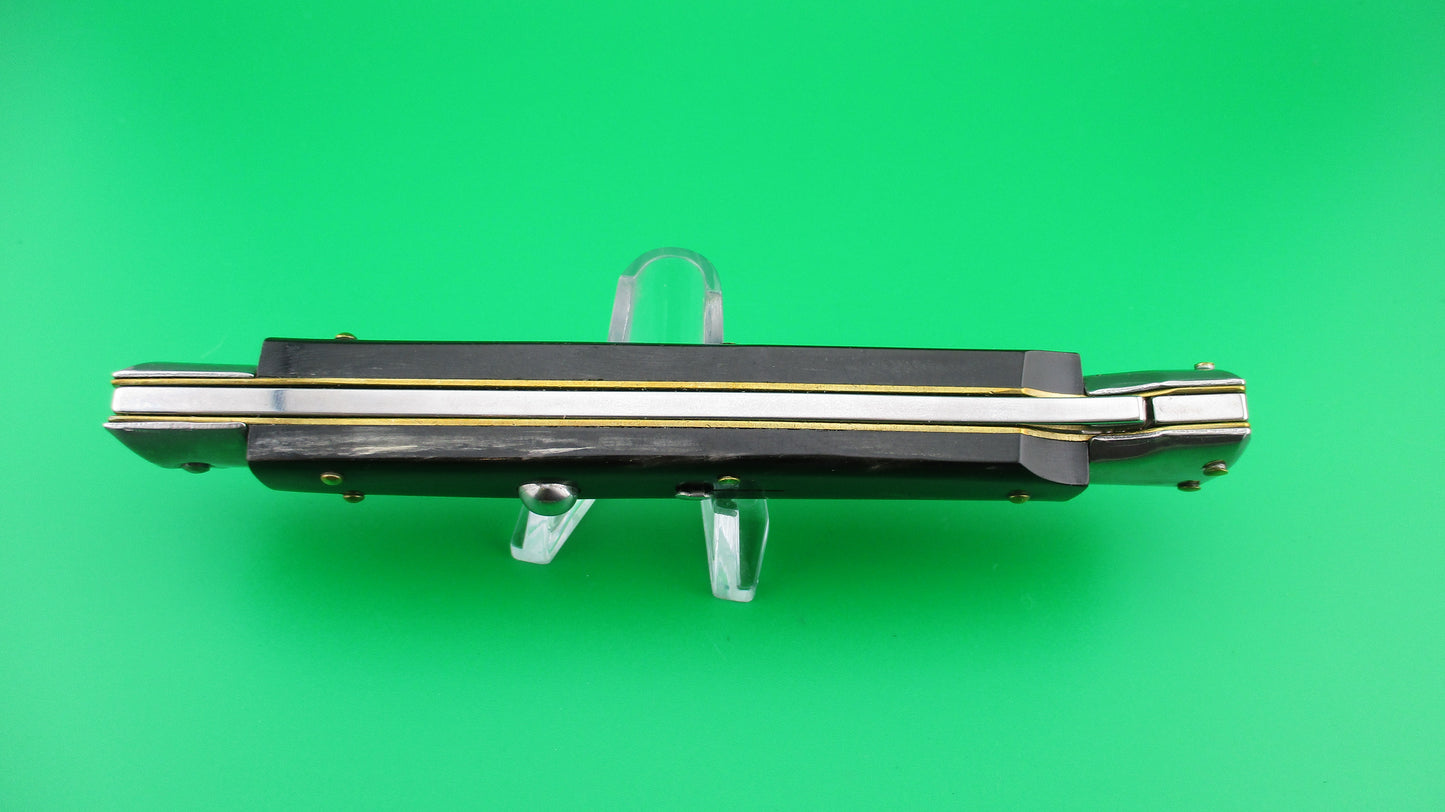 z FRANK B ITALY 28cm Italian Swing Guard Dark Horn automatic knife