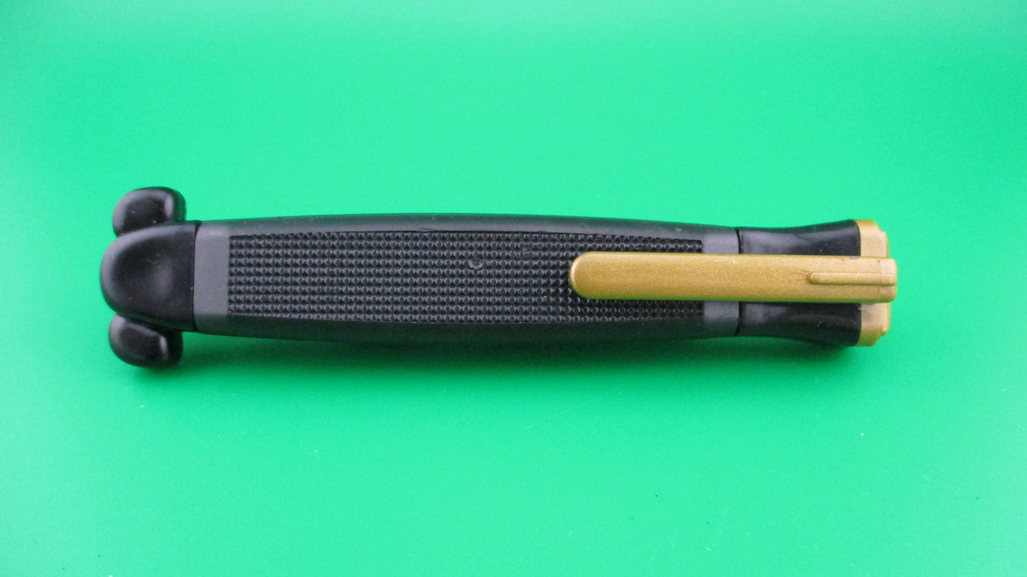 z STAINLESS SUPER-AUTOMATIC OTF DA 21cm Black & Gold switchblade knife