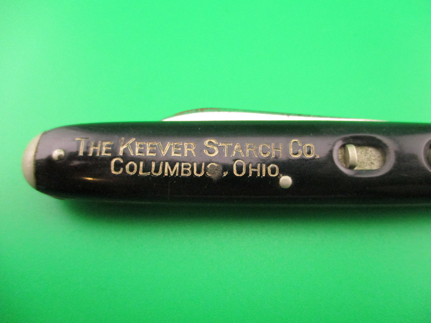 Schrade Cut Co Medium Double Black tip bolster Keever Starch automatic knife w purse