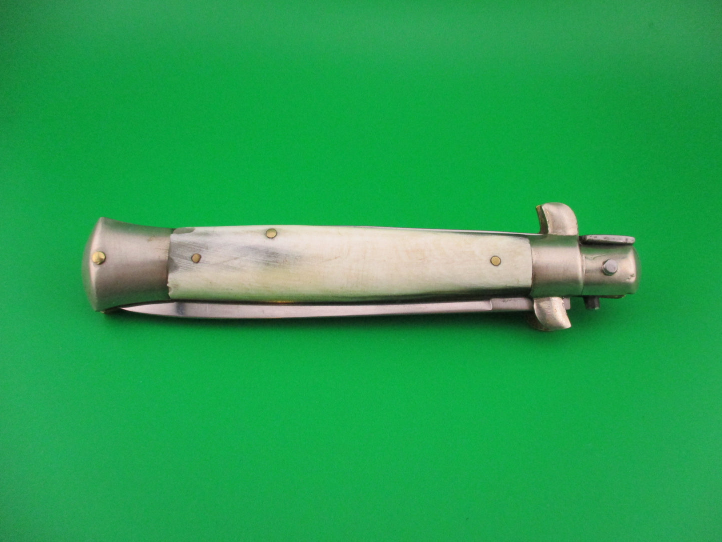 Rostfrei 23cm Italian Transitional Stiletto Horn vintage automatic knife