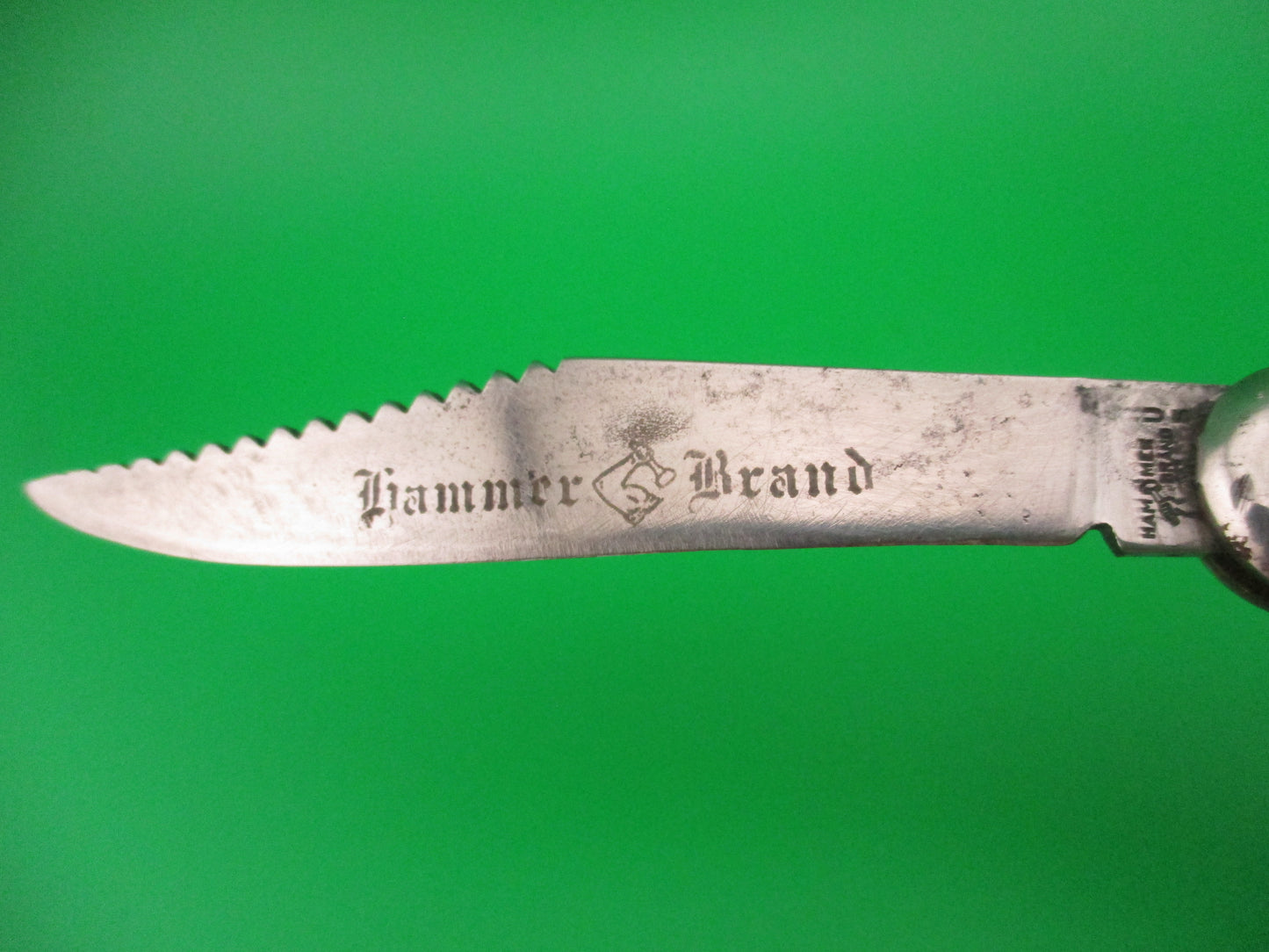 Hammer Brand Imperial Toothpick Fisherman's Switchblade knife w/ blade etch
