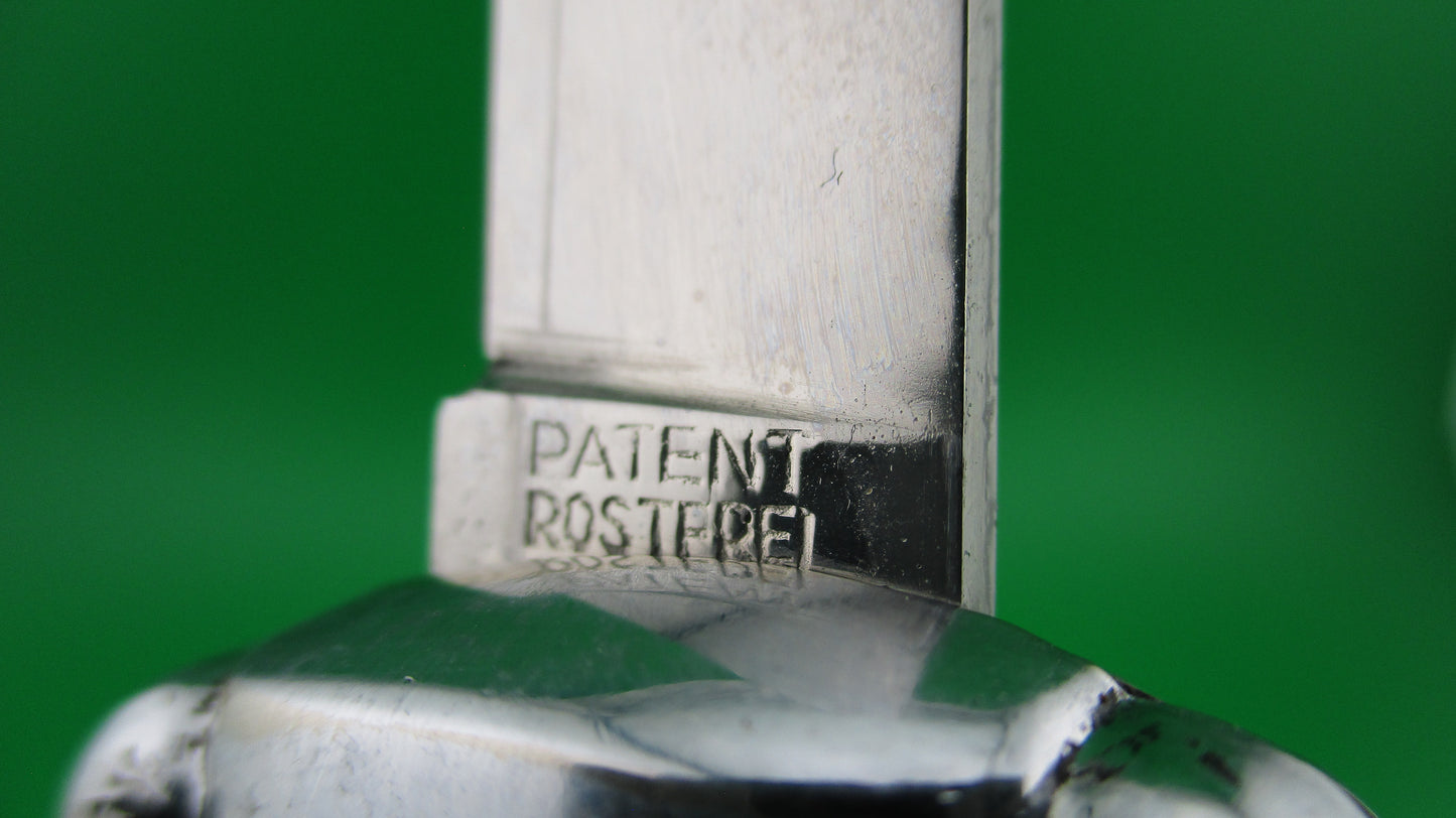 z PATENT ROSTFREI 21cm Italian Vintage OTF DA Rosa Uliana Primo automatic black knife NOS