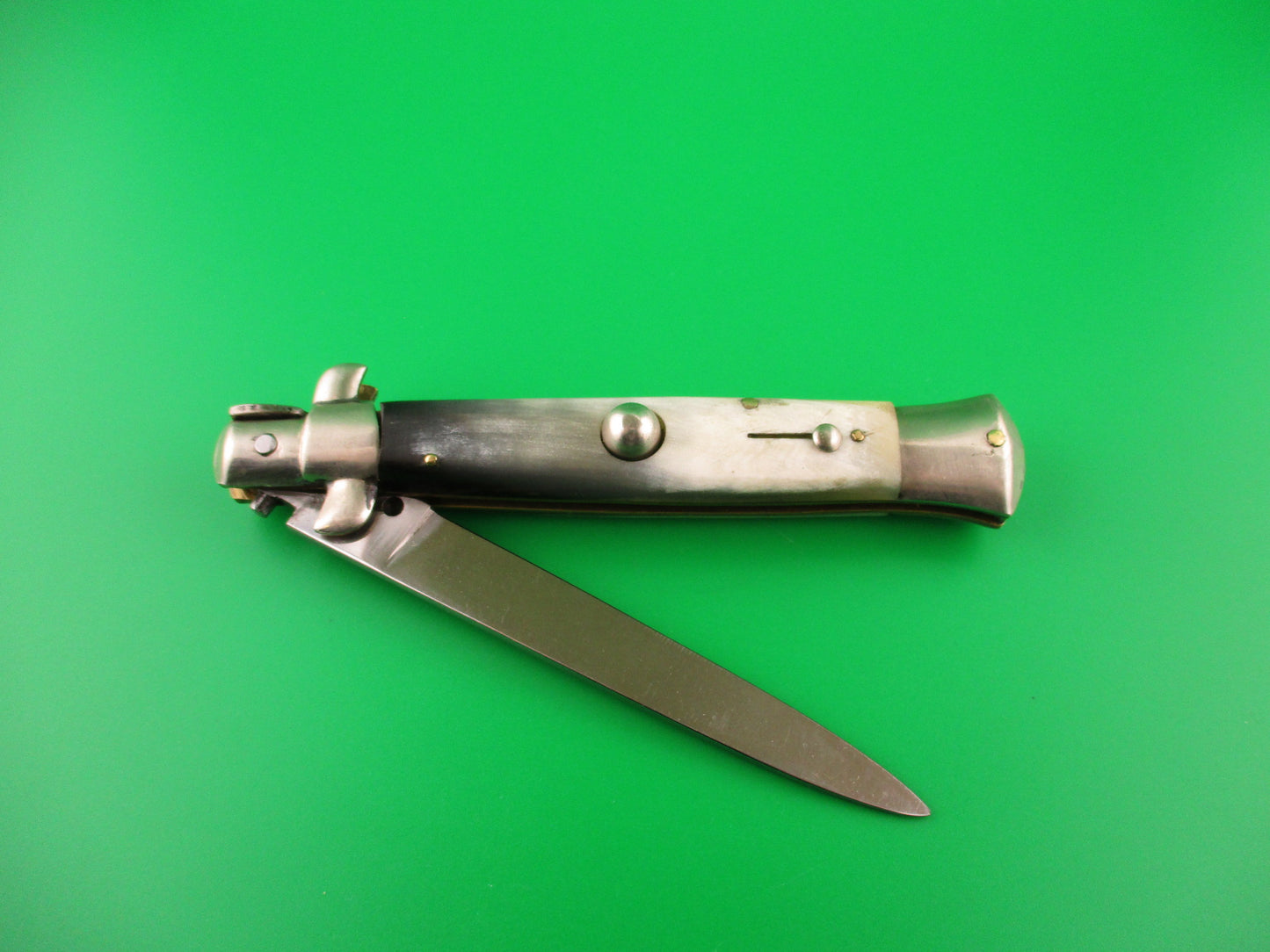 Rostfrei 23cm Italian Transitional Stiletto Horn vintage automatic knife