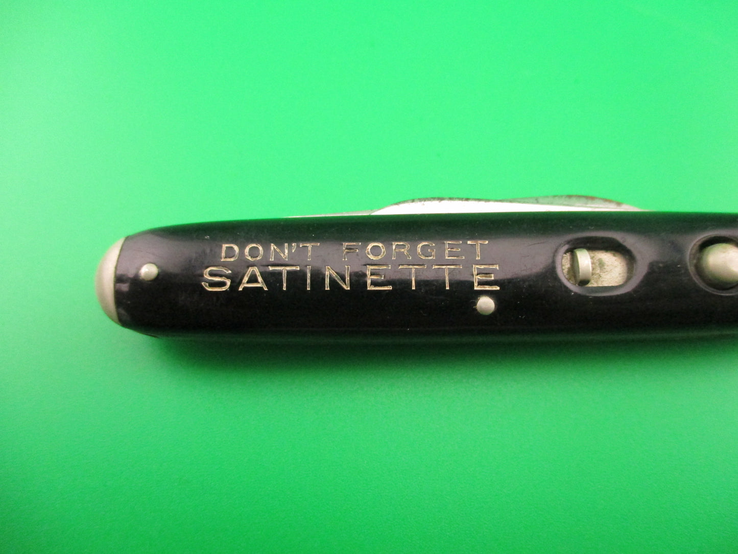 Schrade Cut Co Medium Double Black tip bolster Keever Starch automatic knife w purse