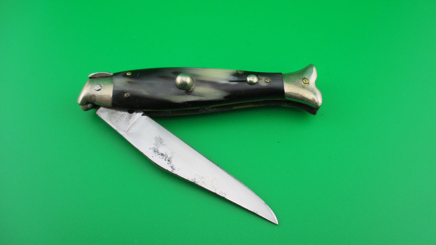 MADE IN ITALY 16cm Italian Fishtail 1950s Vintage automatic knife