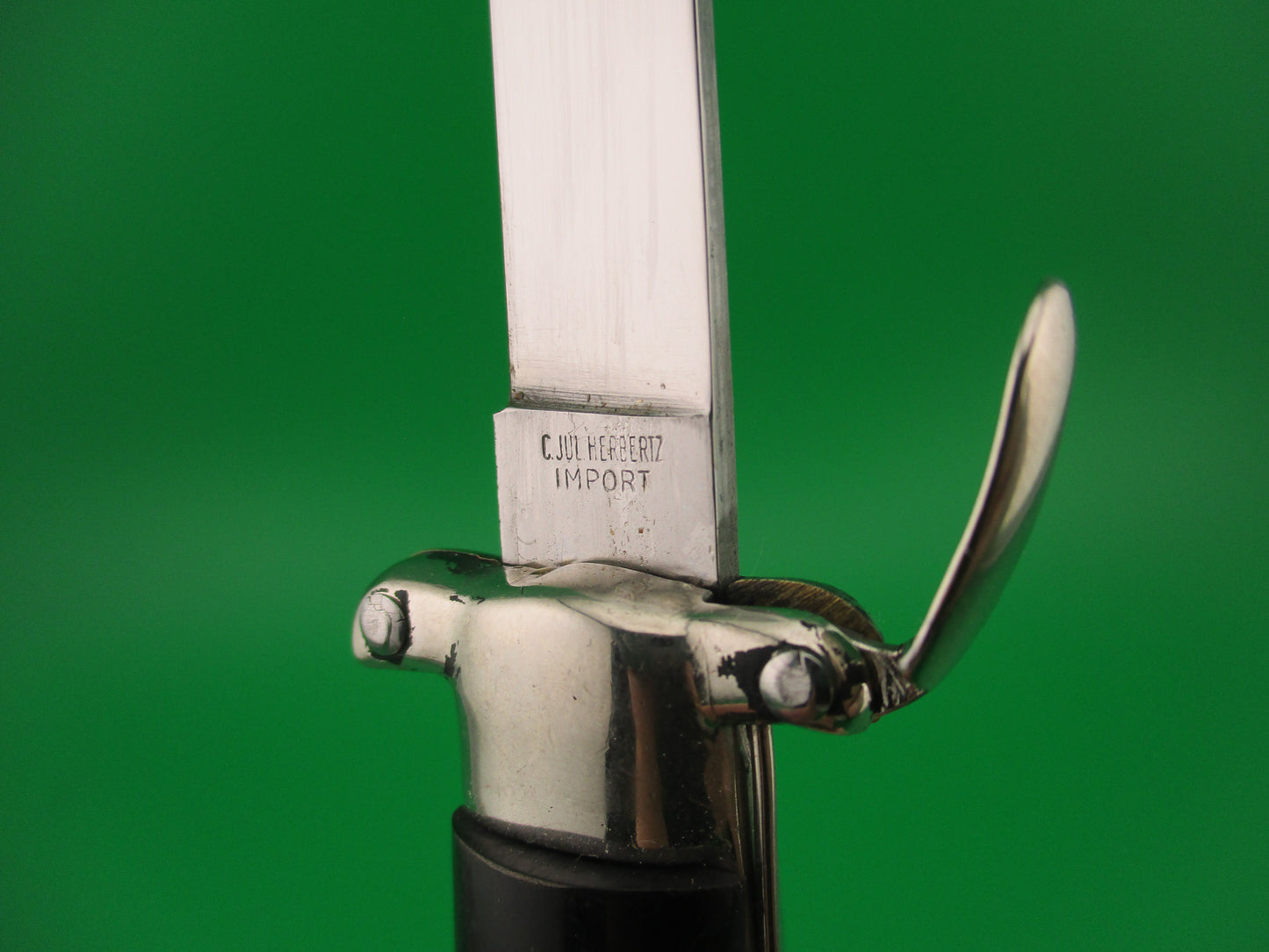 C JUL HERBERTZ 21cm 1960s Italian Trapdoor OTF Red dot switchblade knife
