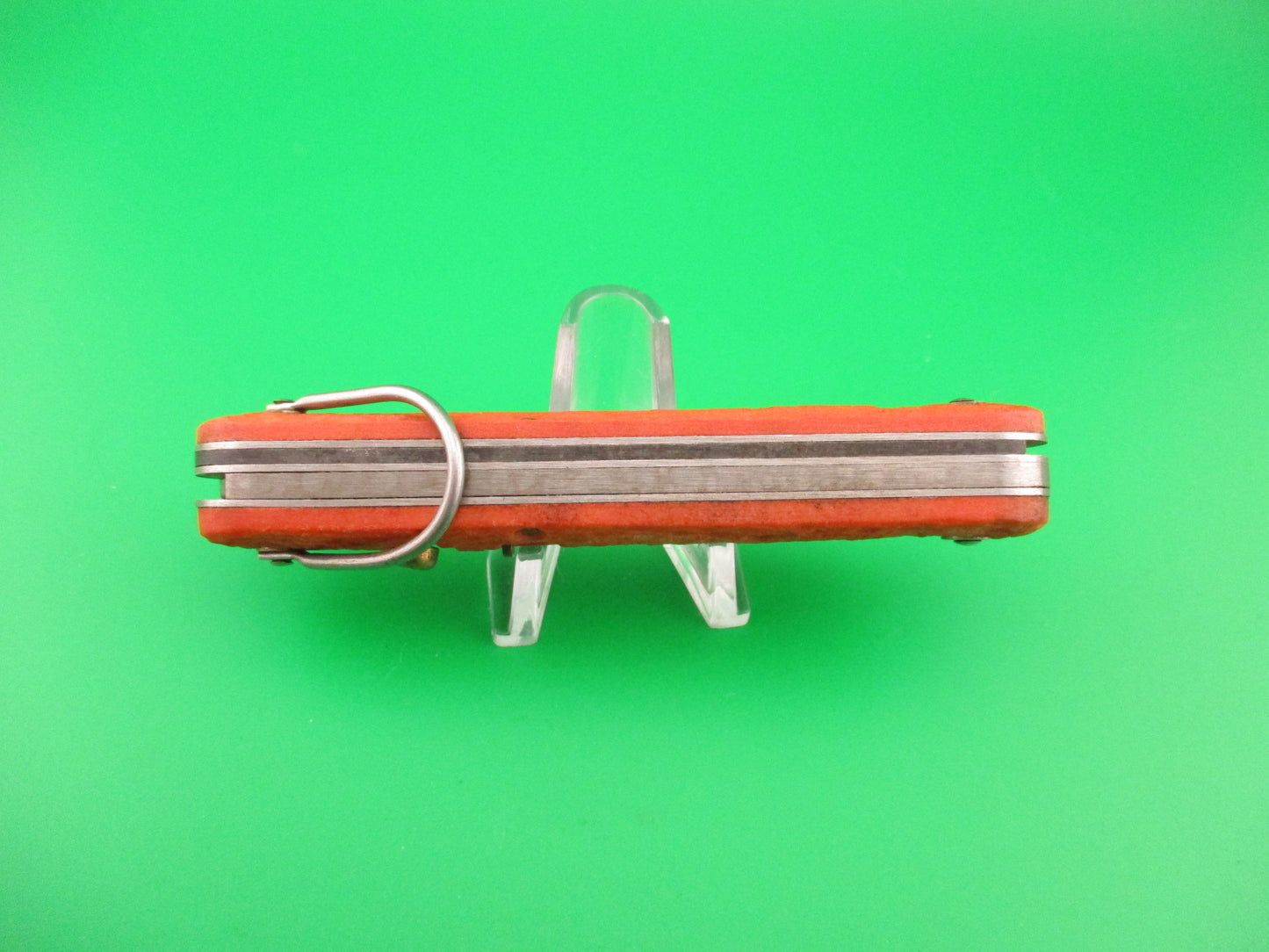 CAMILLUS vintage MC1 Orange paratrooper automatic knife with hook blade