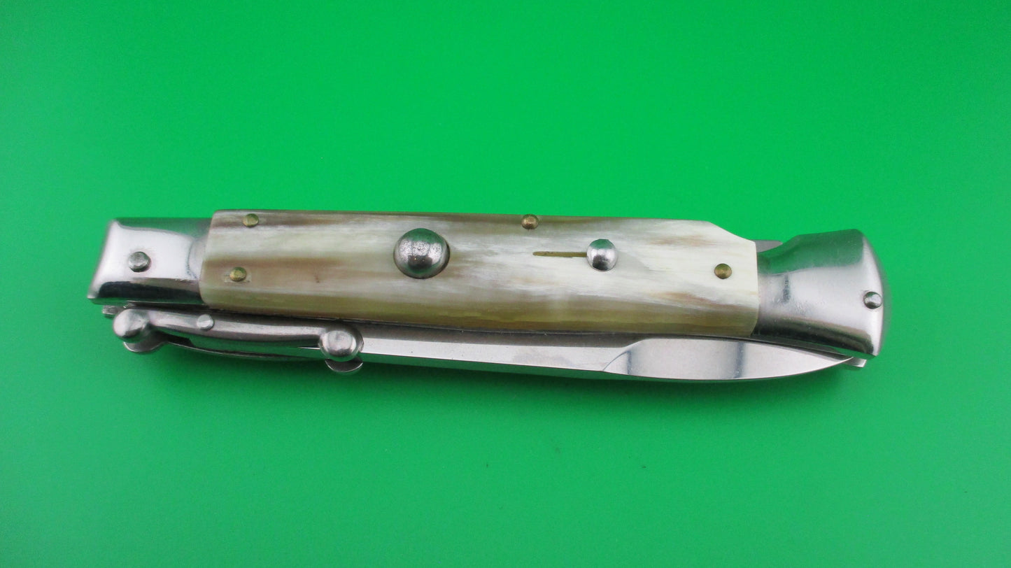 AKC Italy 23cm Italian Swing guard Honey horn automatic knife
