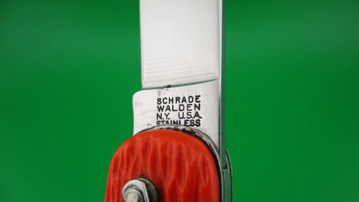 z Schrade Walden vintage MC1 Orange military paratrooper switchblade