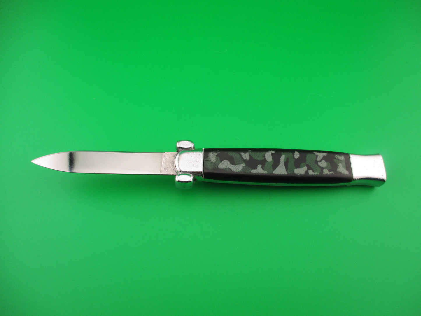 STAINLESS ROSTFREI 20cm OTF DA Camo automatic knife vintage 1990s