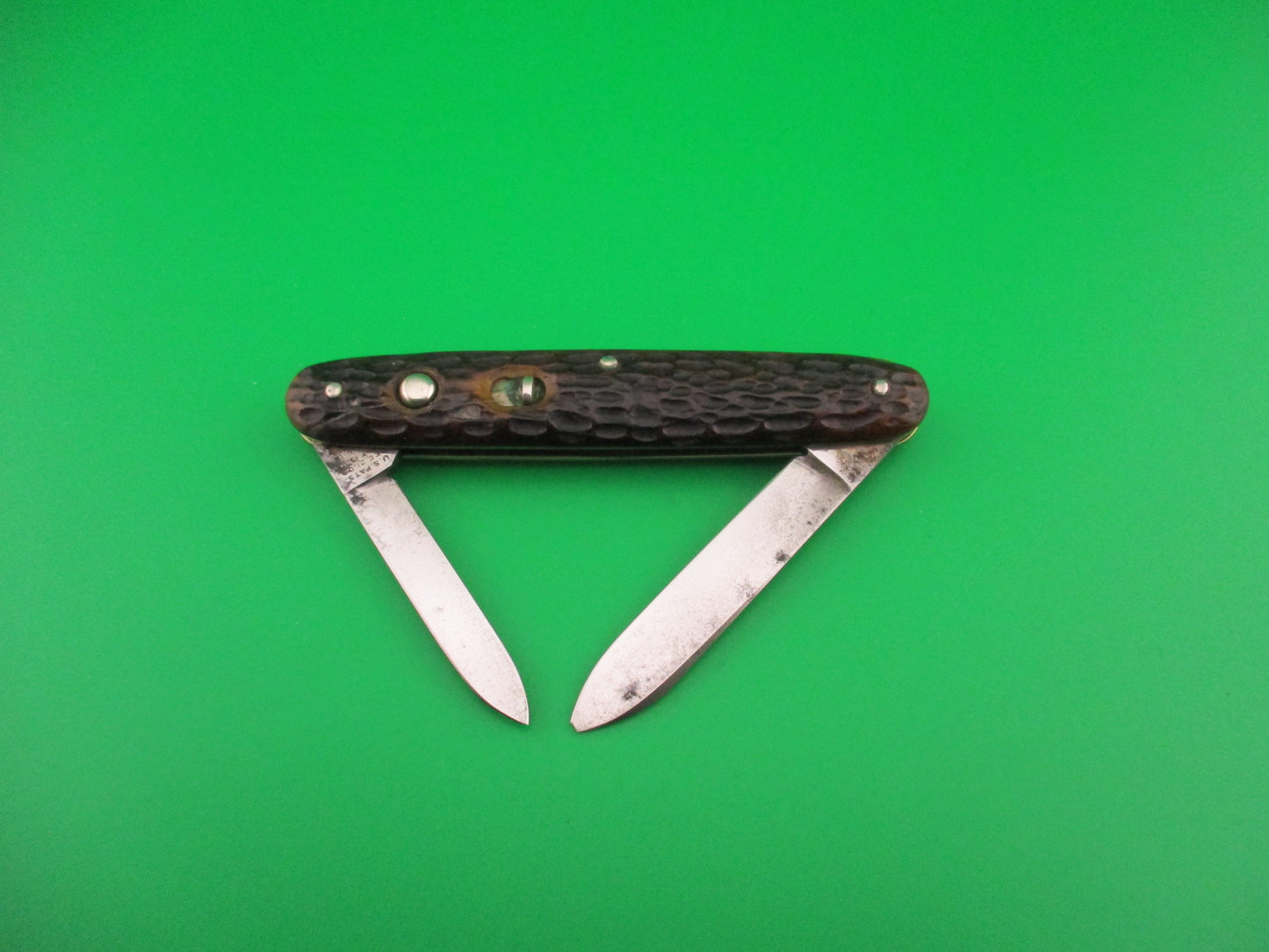 Schrade Cut Co Medium Bone double 7403 vintage automatic knife