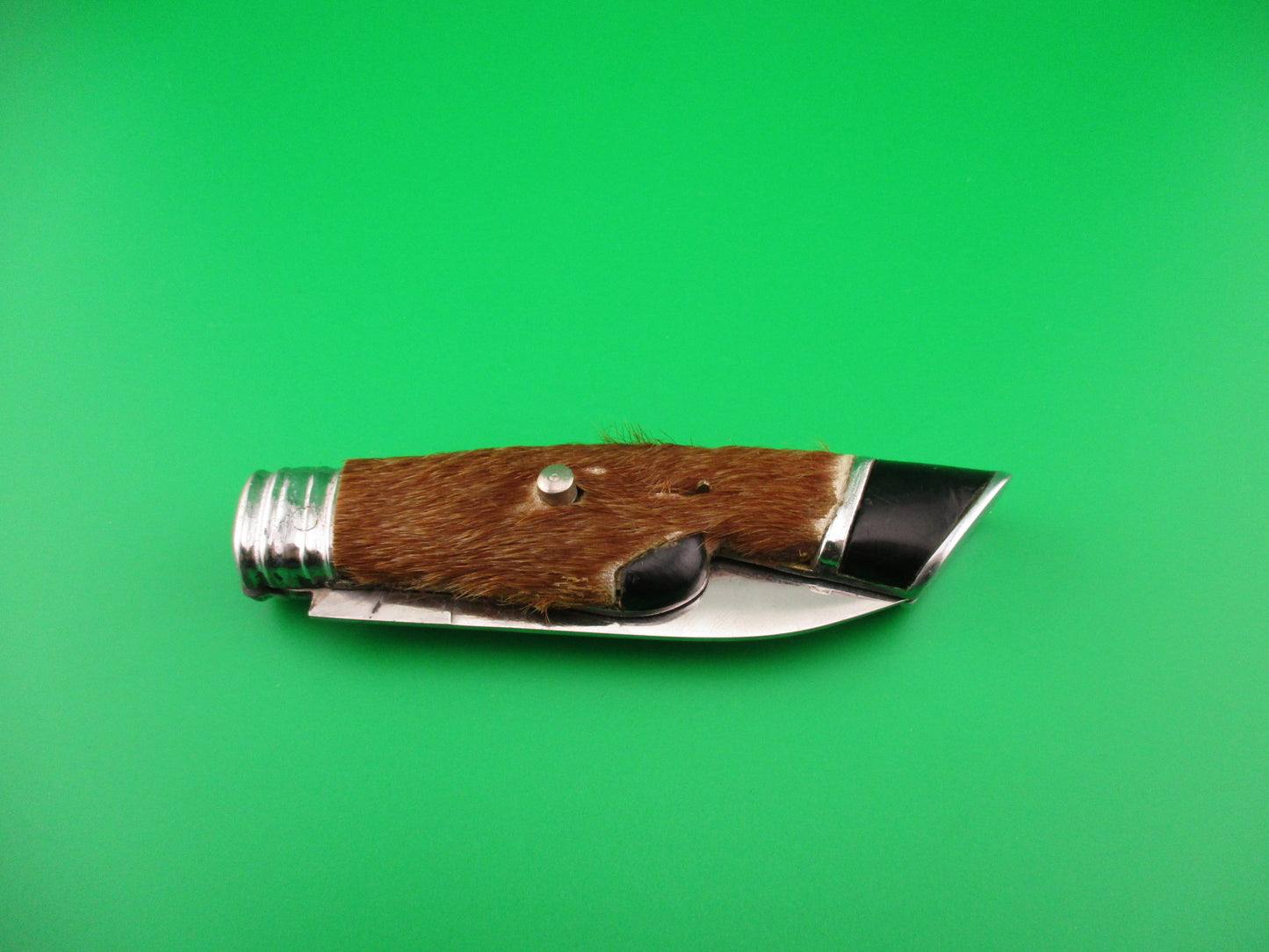 PAT INOX 19cm Italian Hoof Knife vintage automatic w hair