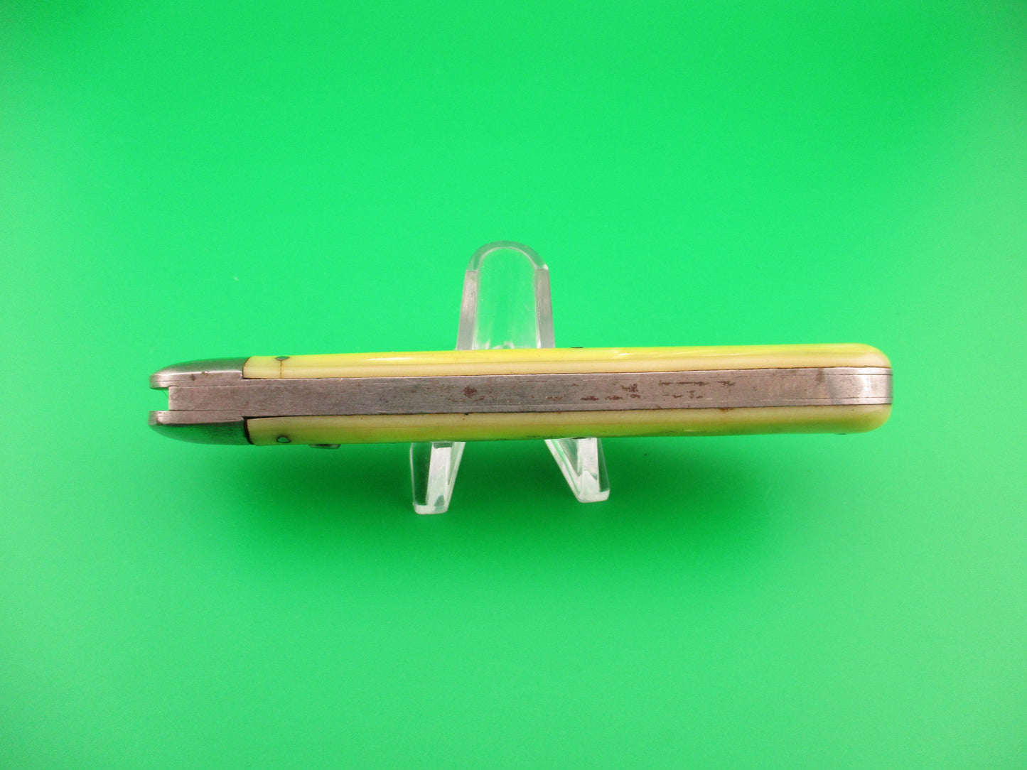 Schrade Cut Co Hunters Pride # G1544 3/4 Marine Pearl Etched Folding guard switchblade knife