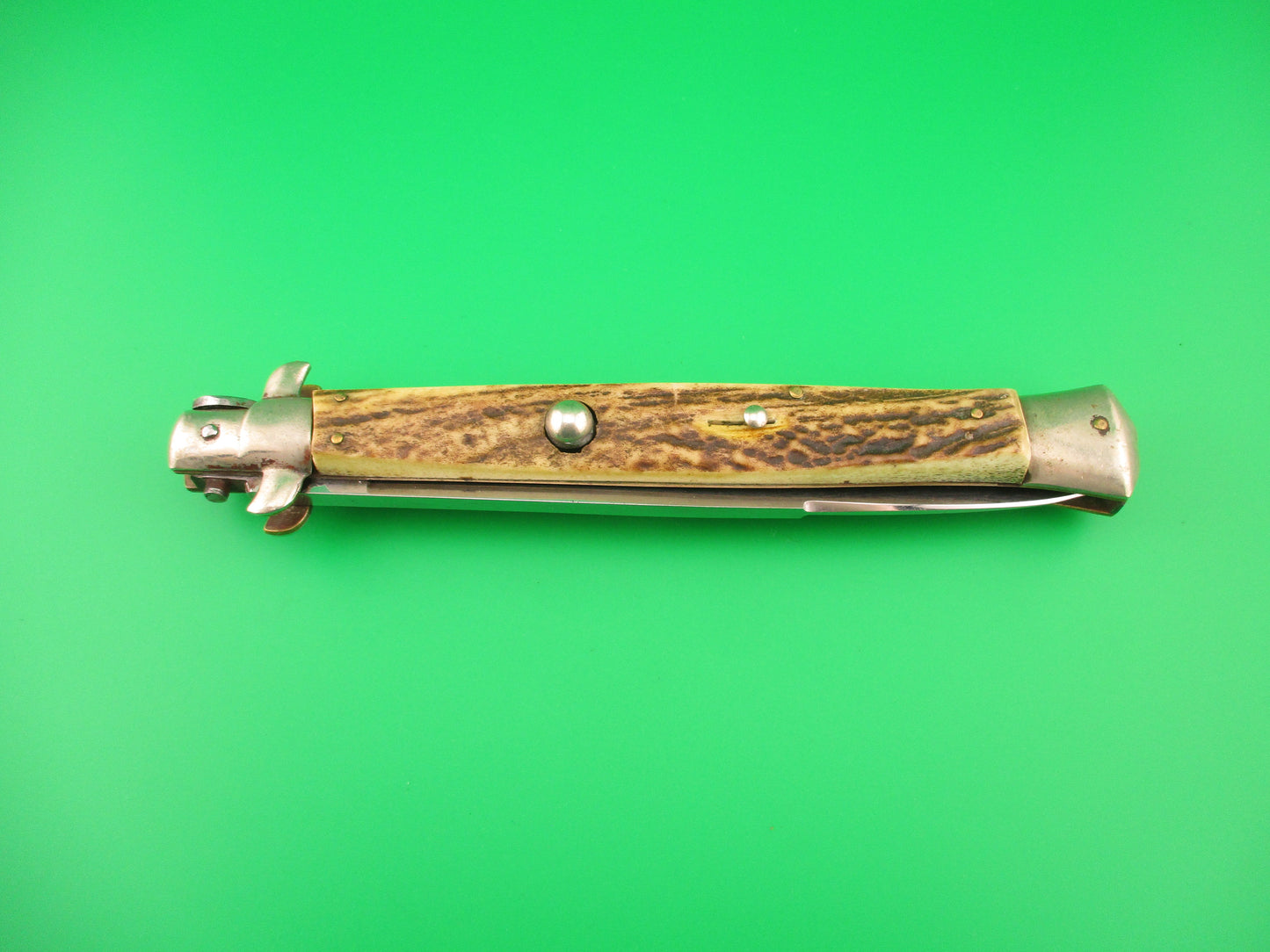 Rostfrei (slant) 33cm Italian Transitional Pearlex Stiletto Vintage automatic knife