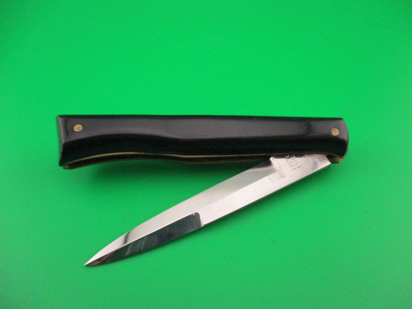 MADE ITALY INOX PATS PEND 15cm Italian Black rare Bayonet blade switchblade knife