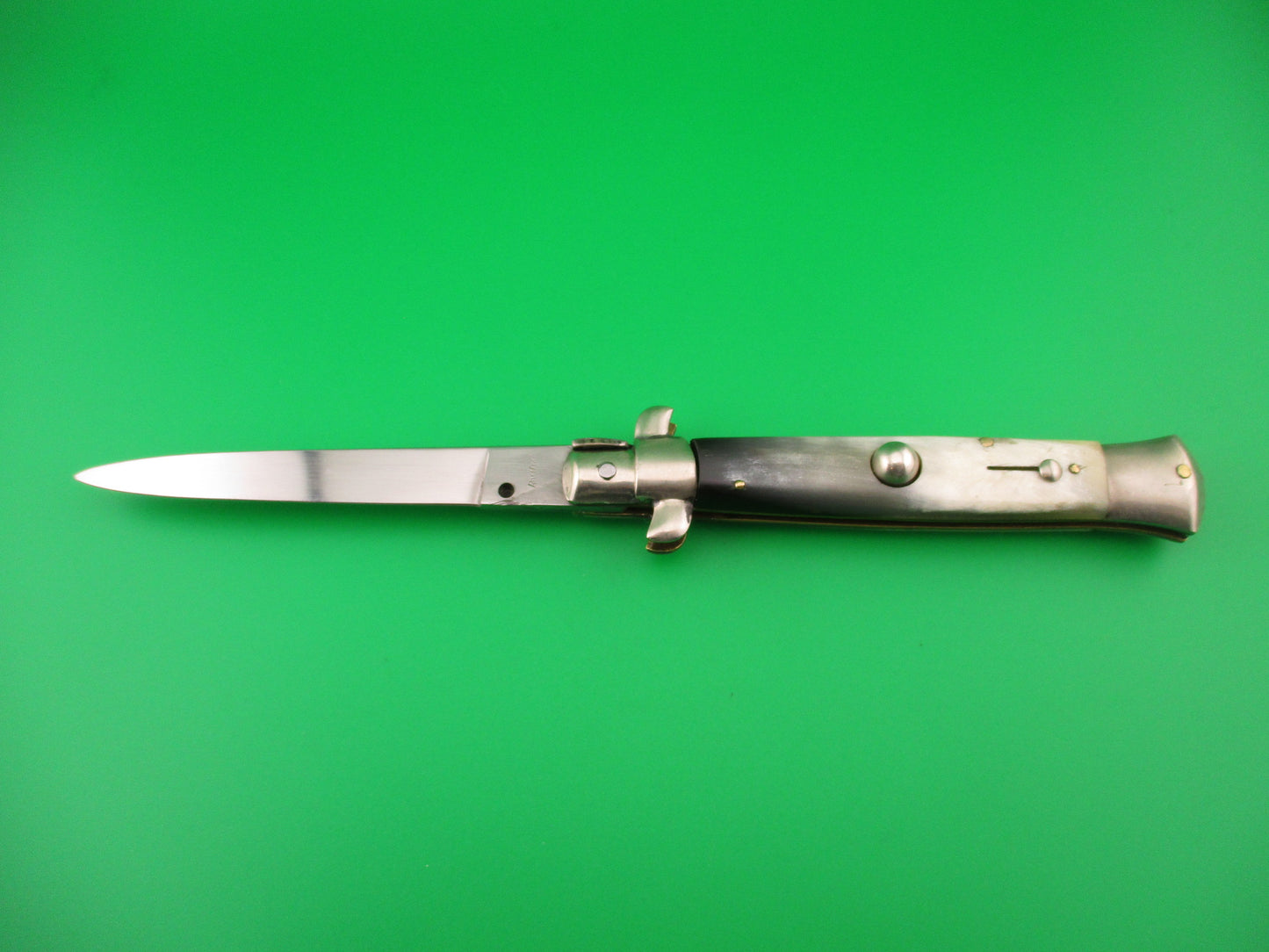 Rostfrei 23cm Italian Transitional Stiletto Horn vintage automatic knife
