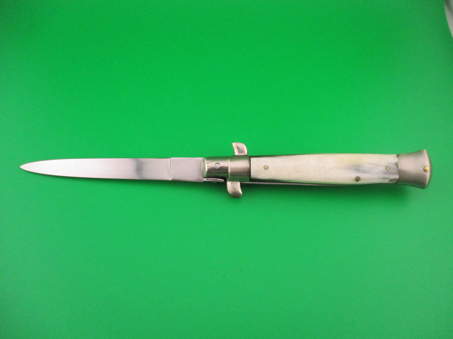 Rostfrei 23cm Italian Transitional Stiletto Horn vintage automatic knife
