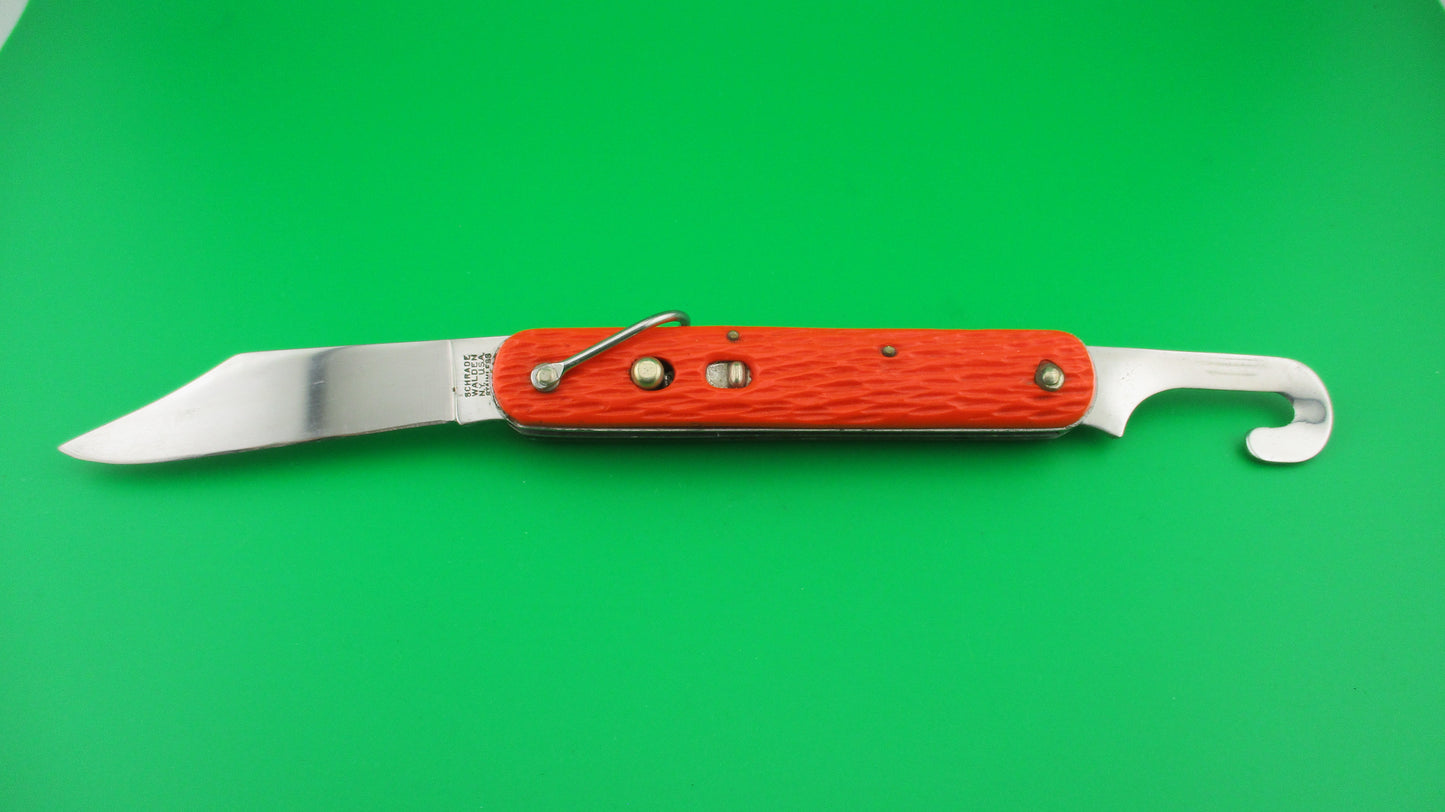 z Schrade Walden vintage MC1 Orange military paratrooper switchblade