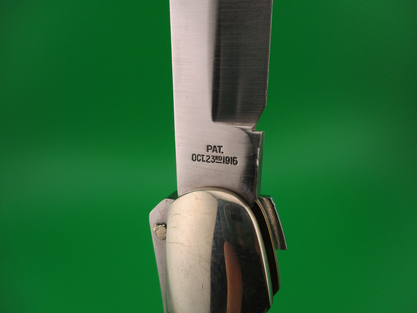 Aerial AC MFG Co Marinette, WIS Stag Lever K112 switchblade knife