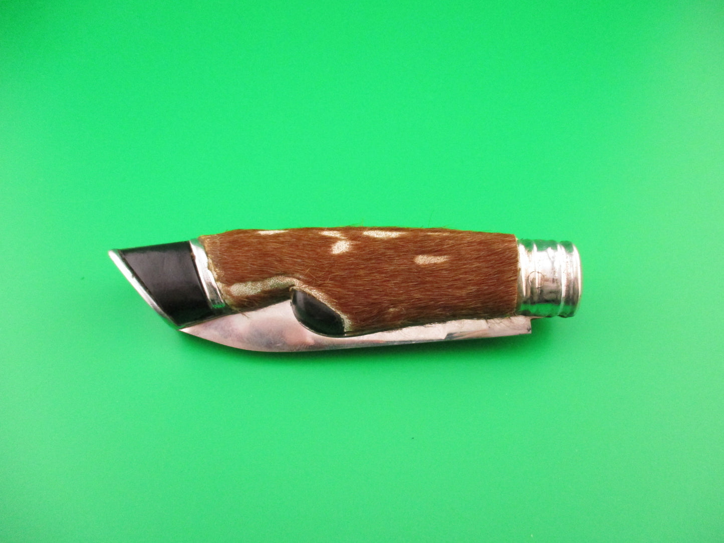 PAT INOX 19cm Italian Hoof Knife vintage automatic w hair