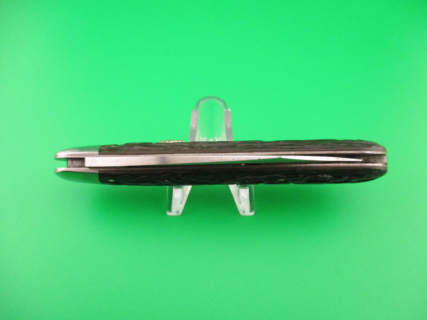 Flylock Hunter #11000 Large Single Black Wormgroove switchblade knife