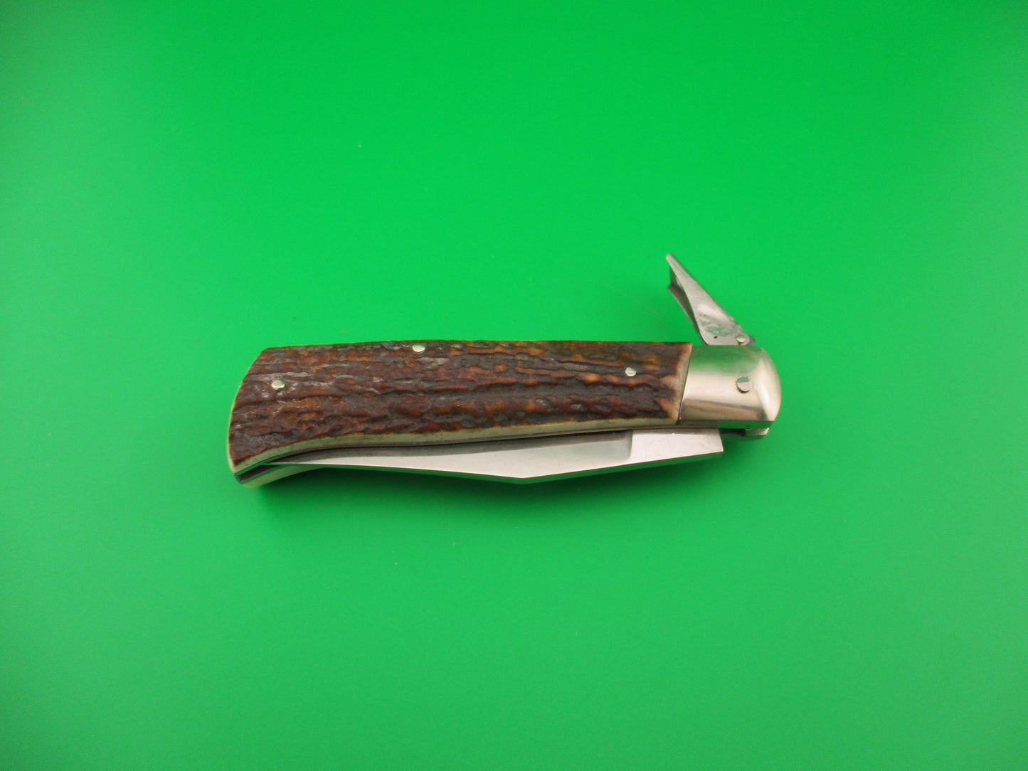z AGA CAMPOLIN 1947-2007 20cm Italian Stag Camper Oval button fulcrum release automatic
