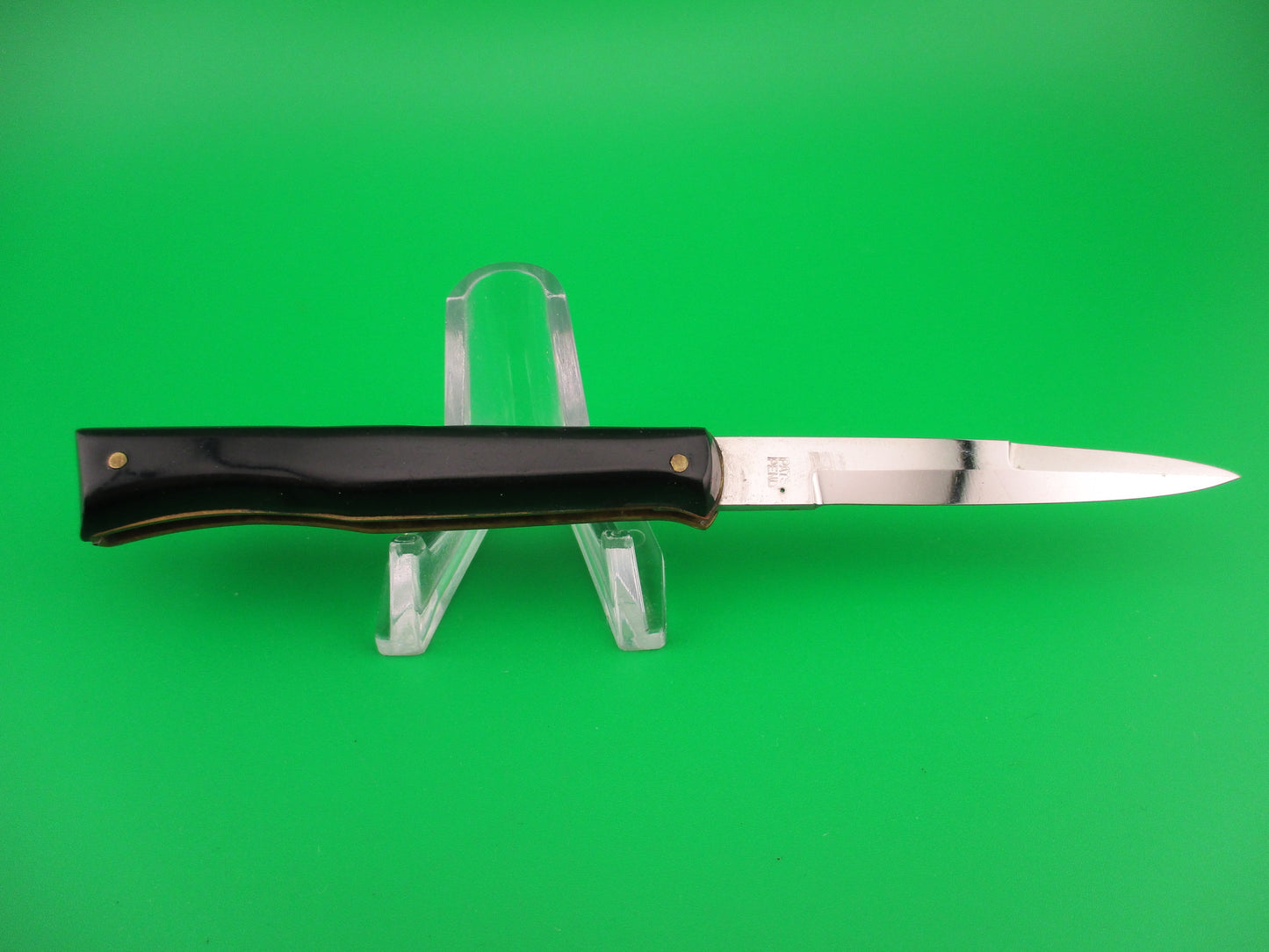 MADE ITALY INOX PATS PEND 15cm Italian Black rare Bayonet blade switchblade knife