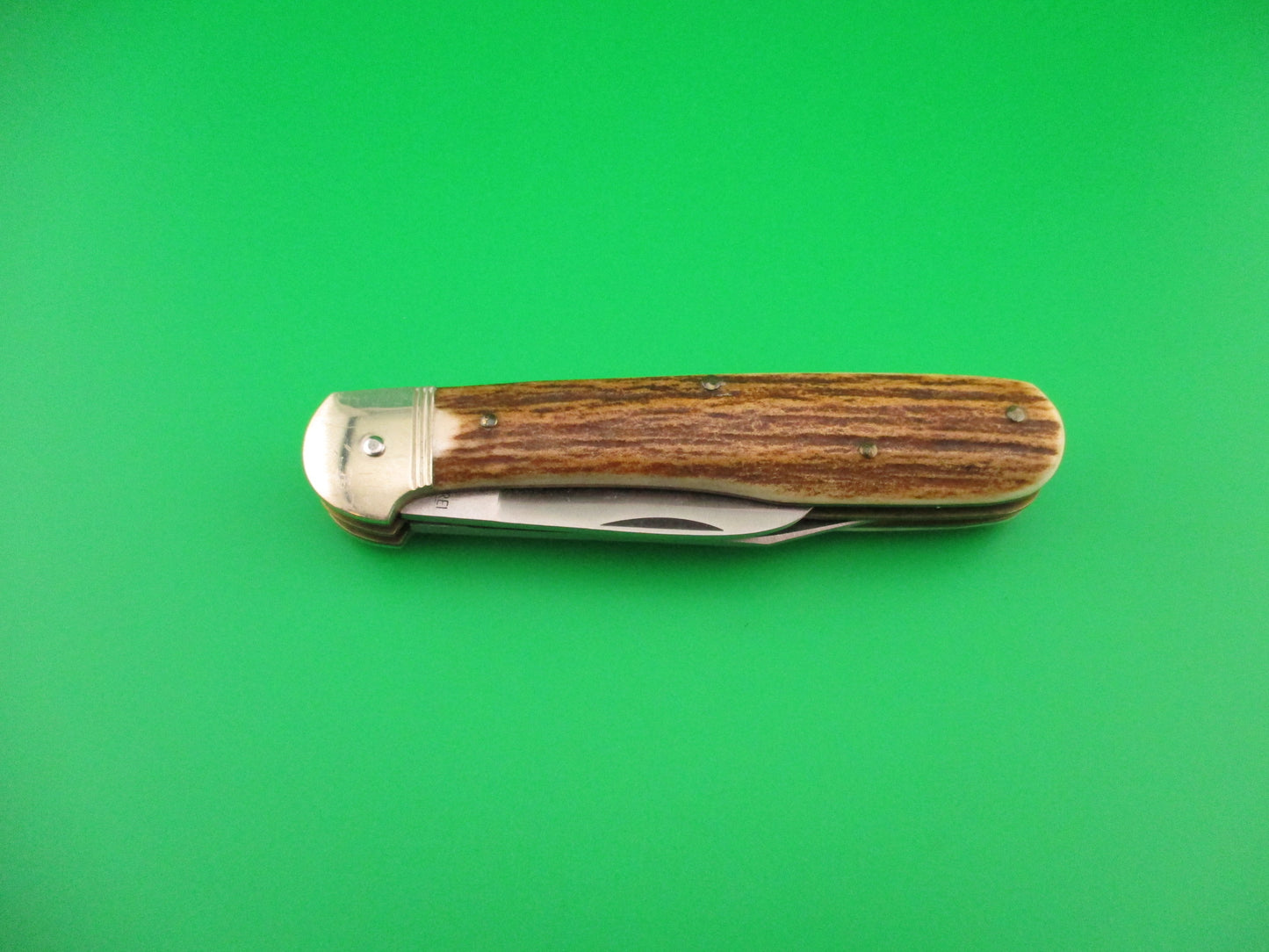 Hubertus SOLINGEN 10cm German Stag Pen Blade release automatic knife