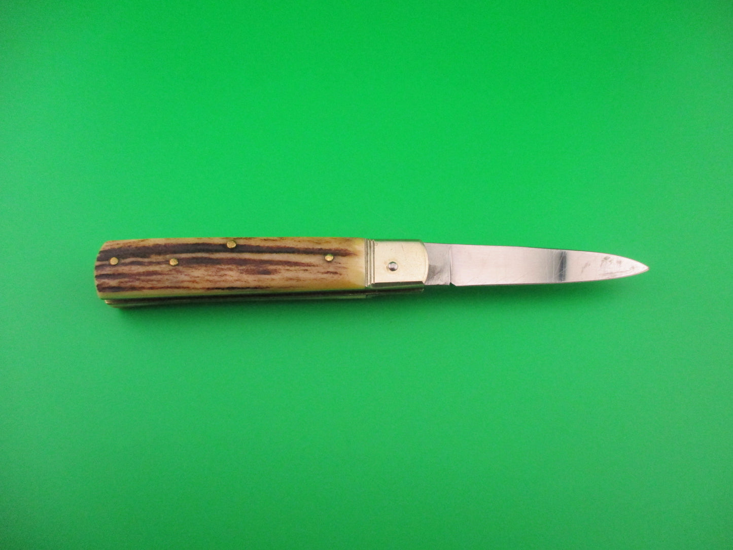 Hubertus SOLINGEN 9cm German Stag Lever Slim line automatic knife