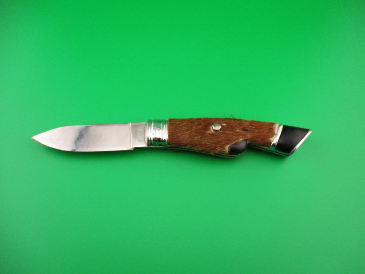 PAT INOX 19cm Italian Hoof Knife vintage automatic w hair