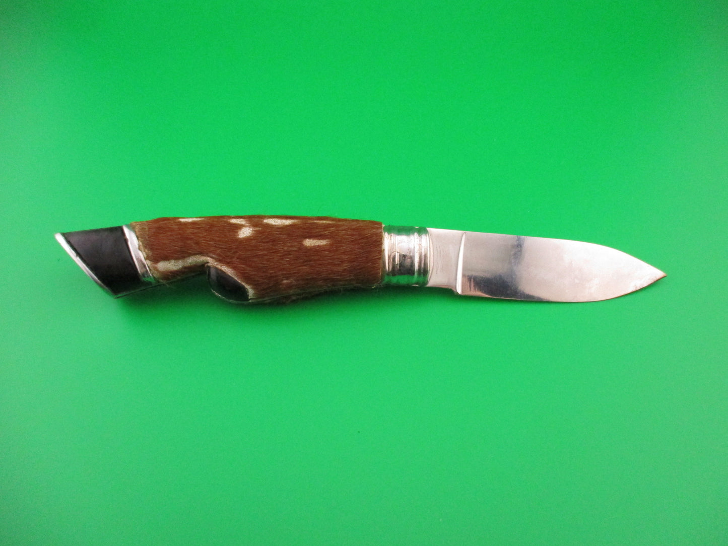 PAT INOX 19cm Italian Hoof Knife vintage automatic w hair