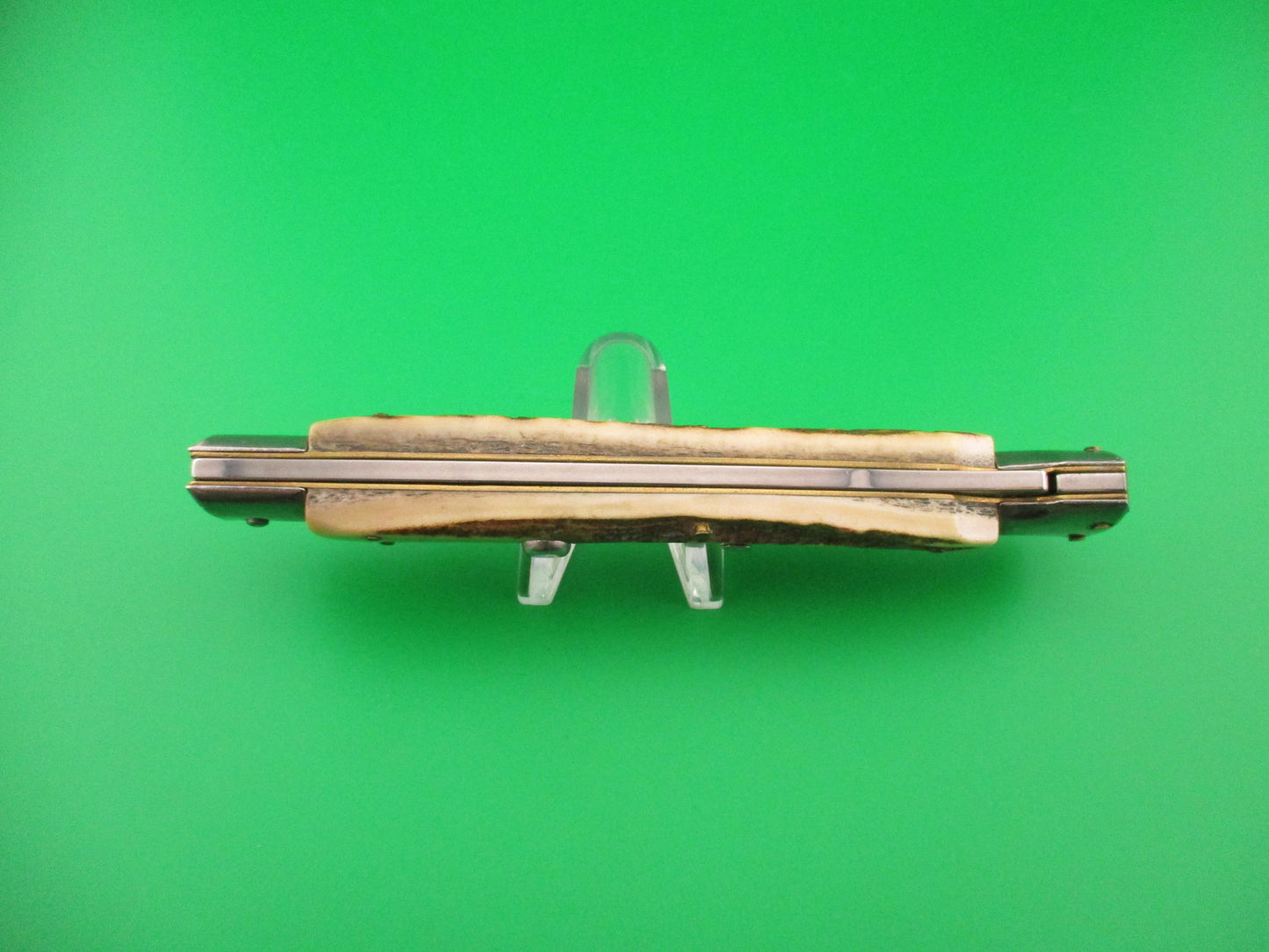 FRANK B ITALY 28cm Italian Swing guard Stag Dagger flat button automatic knife