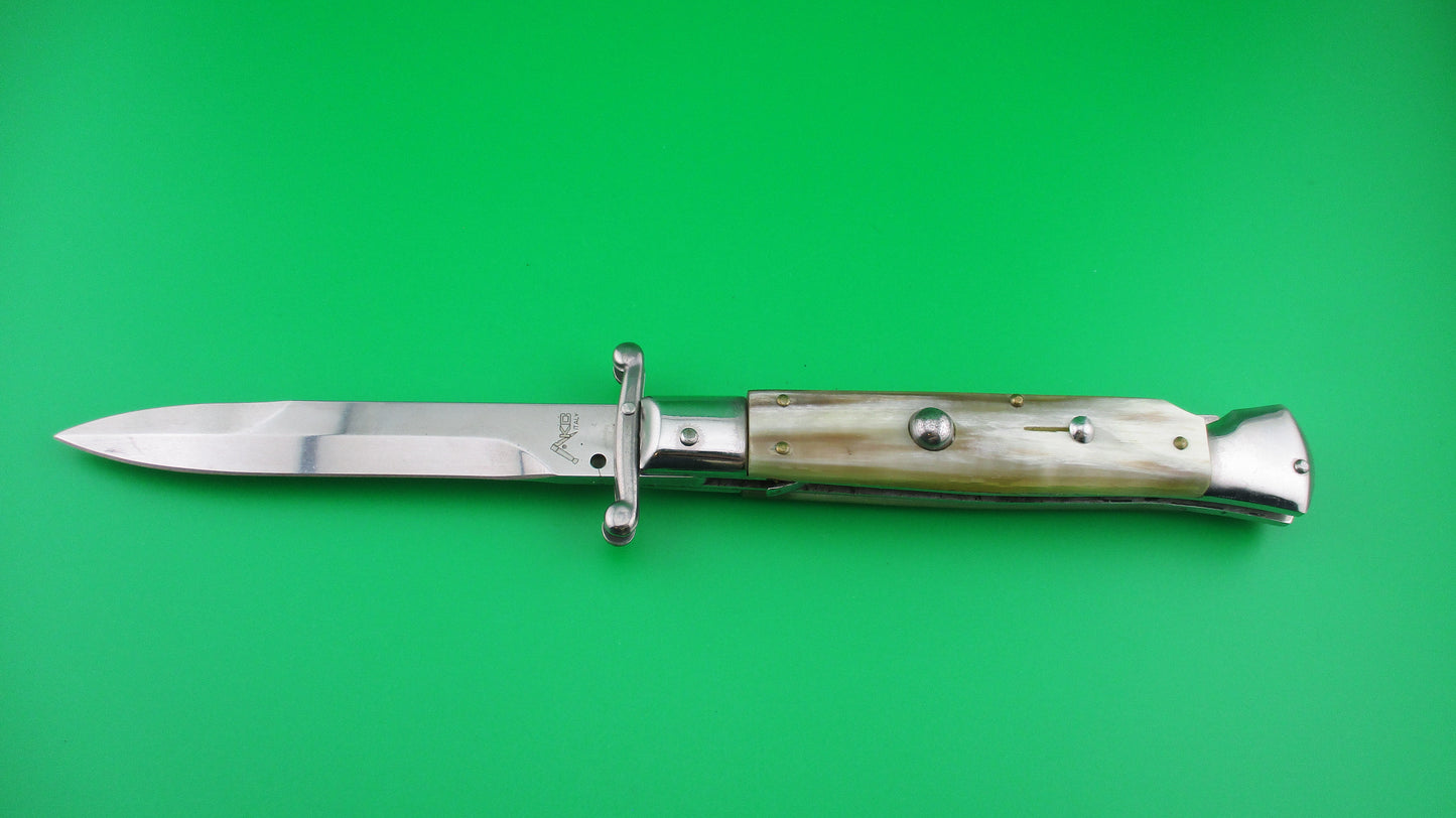 AKC Italy 23cm Italian Swing guard Honey horn automatic knife