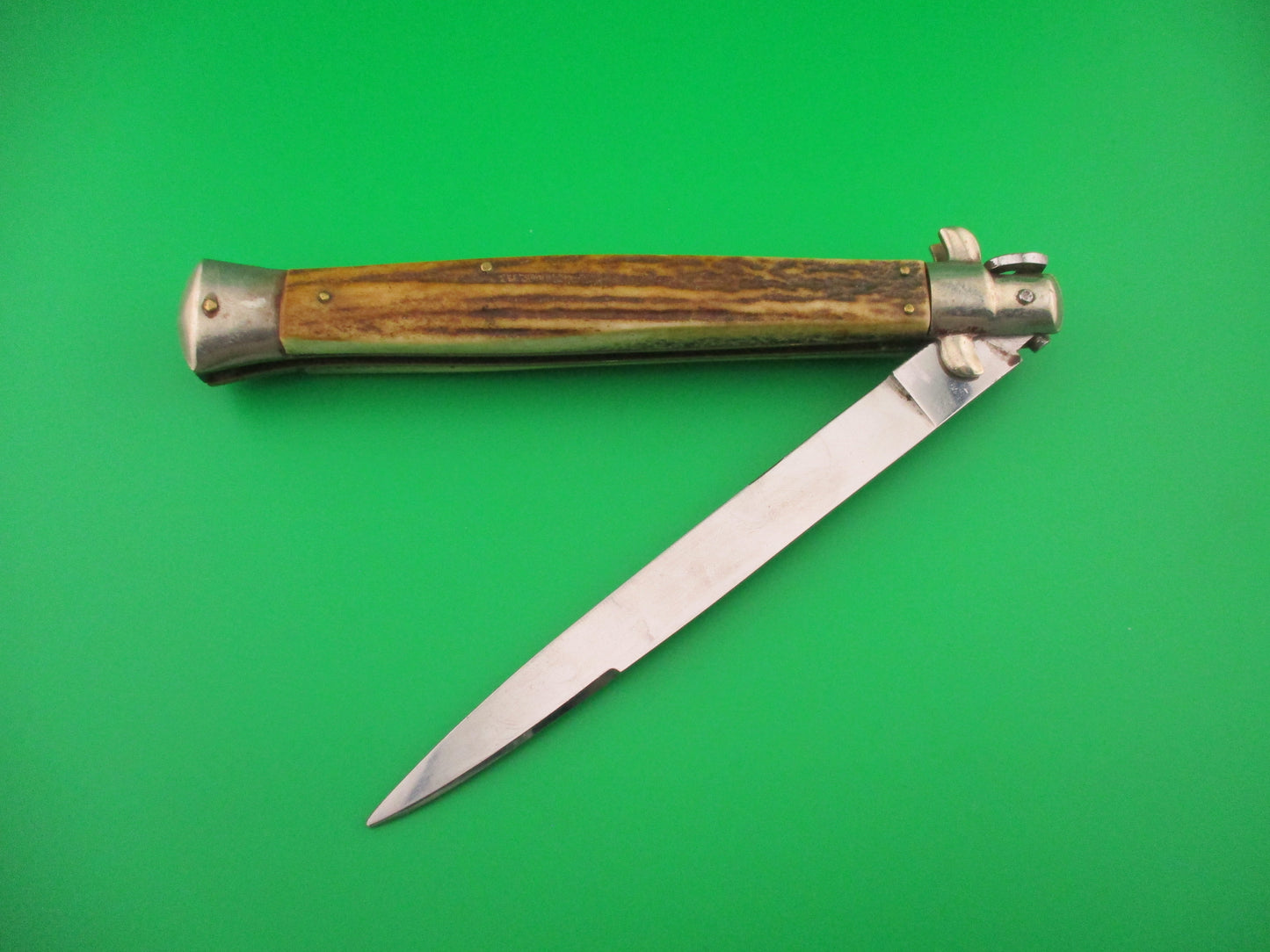 Rostfrei (slant) 33cm Italian Transitional Pearlex Stiletto Vintage automatic knife
