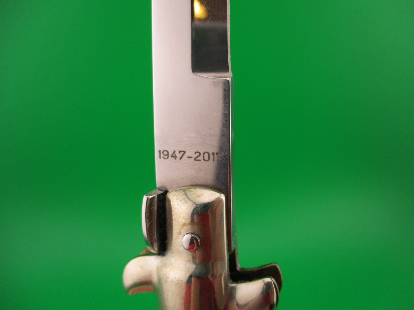 AGA CAMPOLIN MANIAGO ITALY 2017 28cm Italian Picklock stag automatic knife