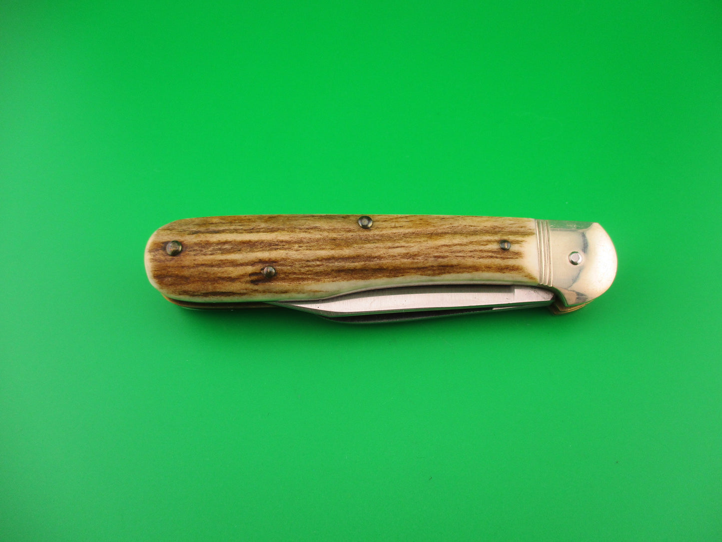 Hubertus SOLINGEN 10cm German Stag Pen Blade release automatic knife