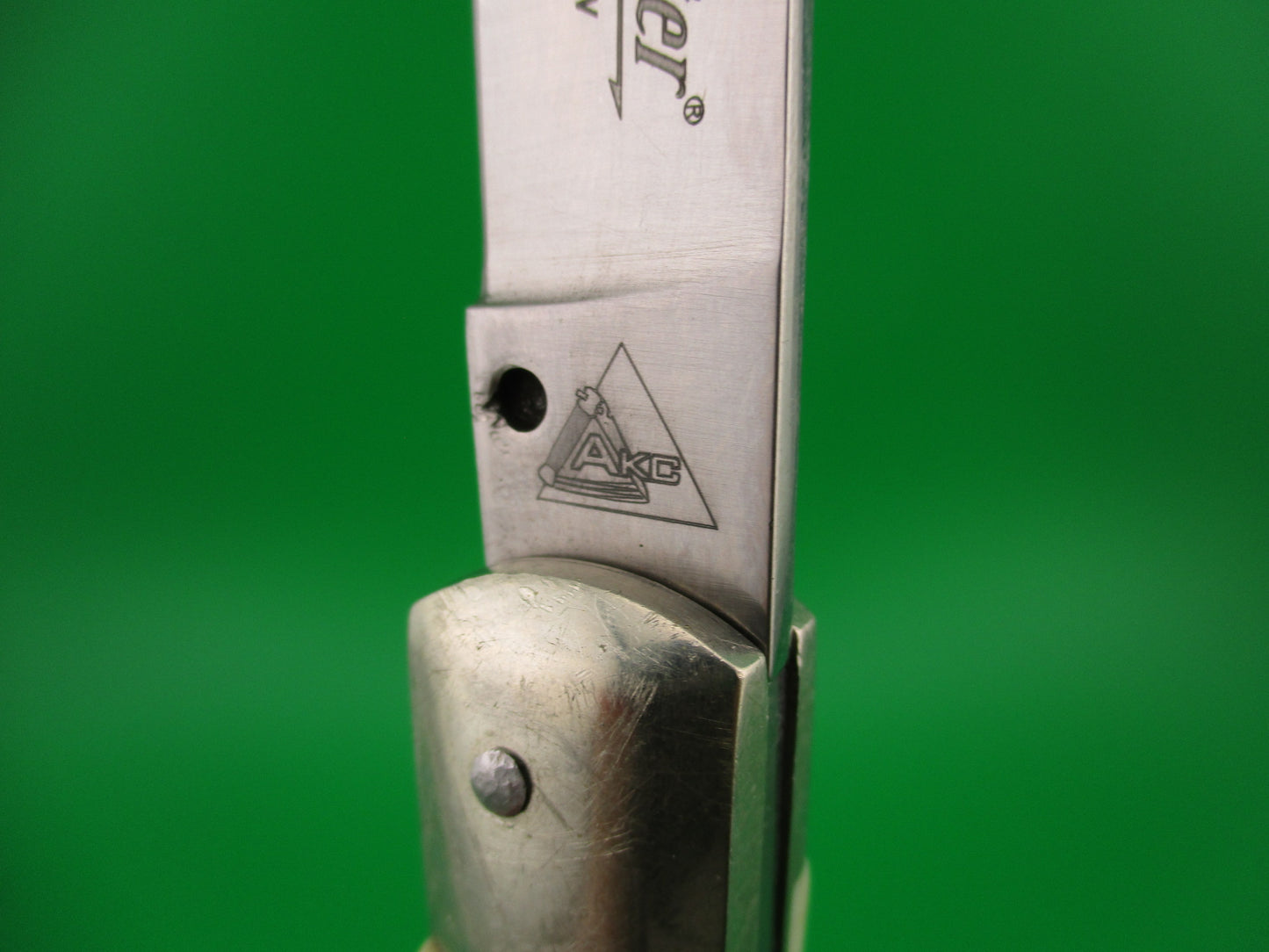 AKC MADE IN ITALY STAINLESS STEEL 18cm Italian Stag Speed Hunter First Run automatic knife