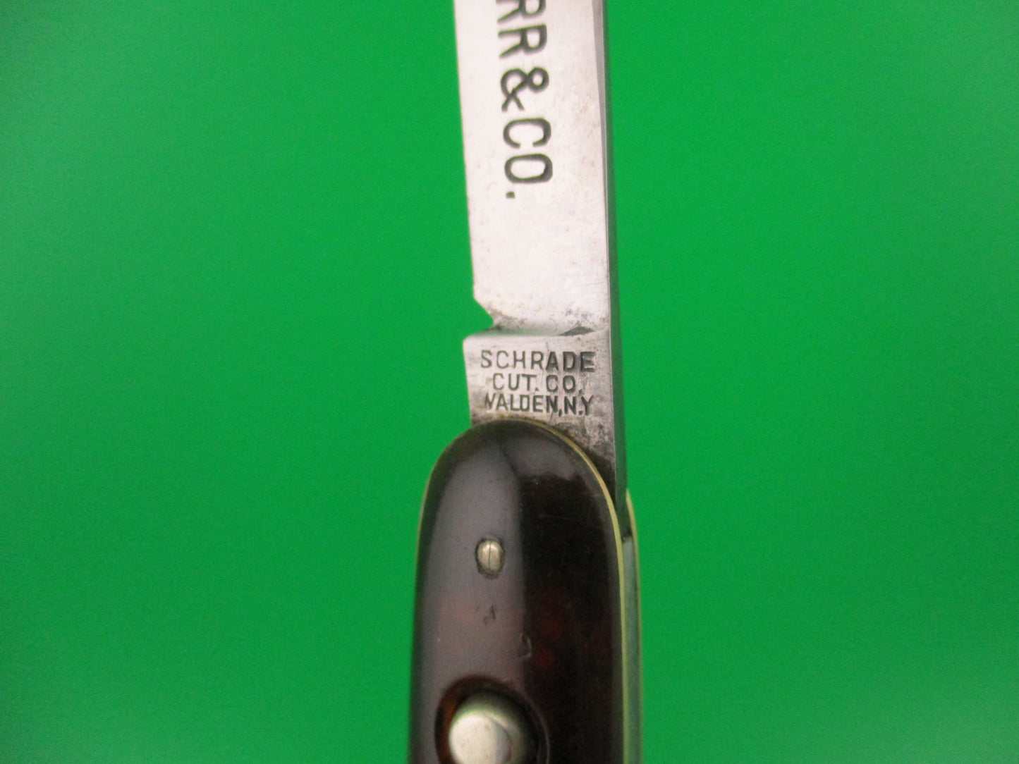 SCHRADE CUT CO Medium double SWEET ORR & CO antique automatic knife