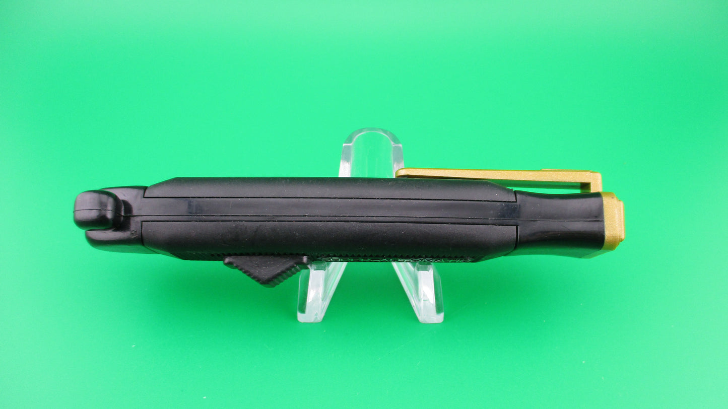 z STAINLESS SUPER-AUTOMATIC OTF DA 21cm Black & Gold switchblade knife