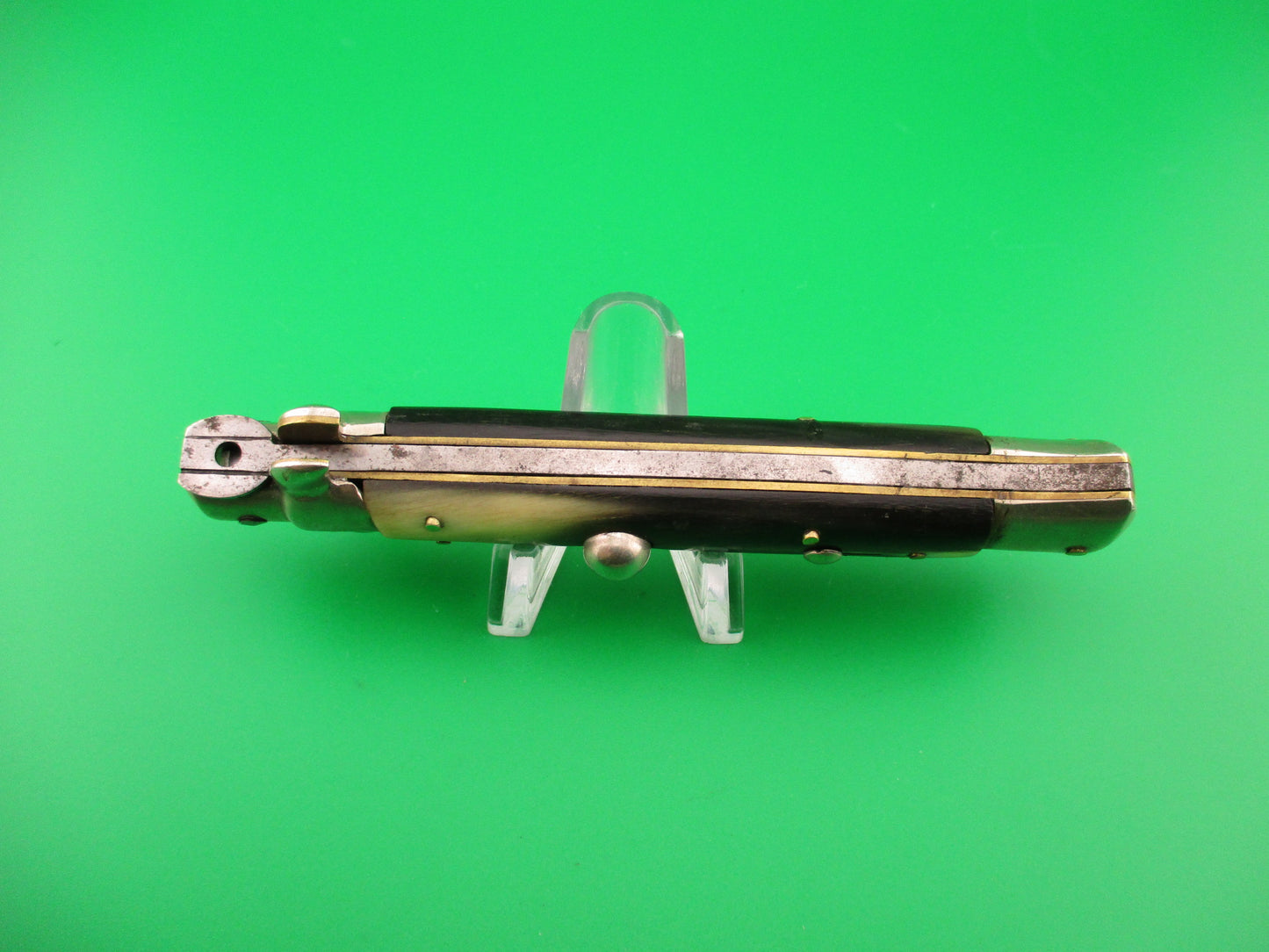 C. Jul Herbertz IMPORT 23cm Italian Transitional Brazilian horn switchblade knife