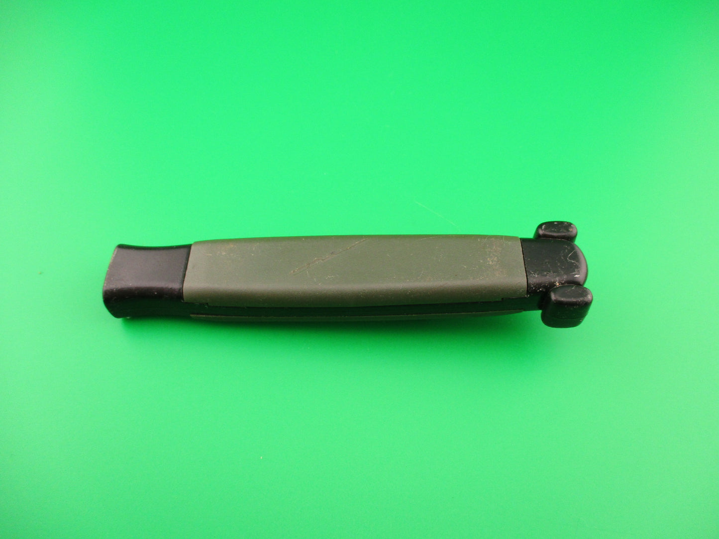 STAINLESS ROSTFREI 20cm NATO MILITARY DA OTF green automatic knife black bolsters