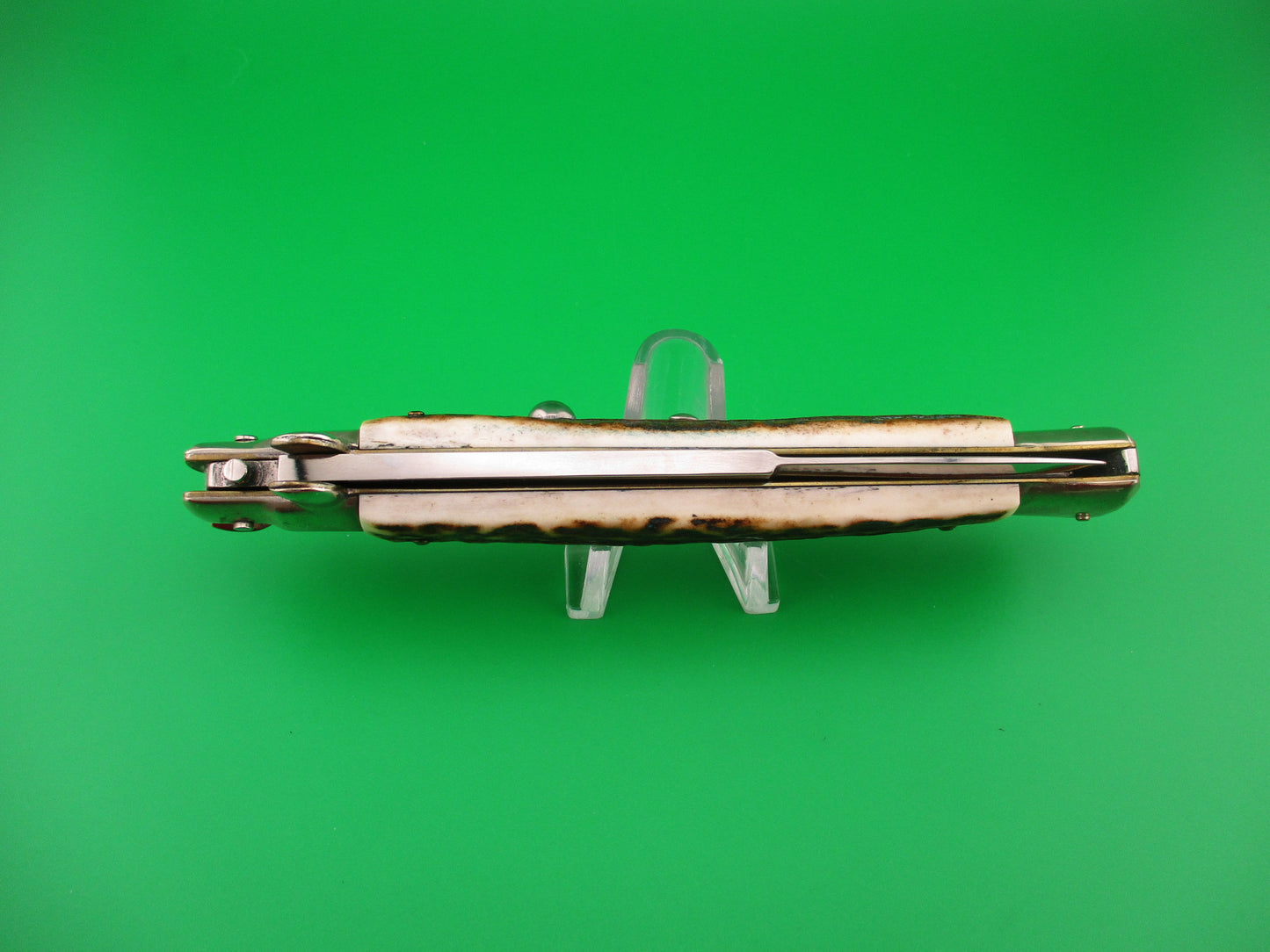 AGA CAMPOLIN MANIAGO ITALY 2017 28cm Italian Picklock stag automatic knife
