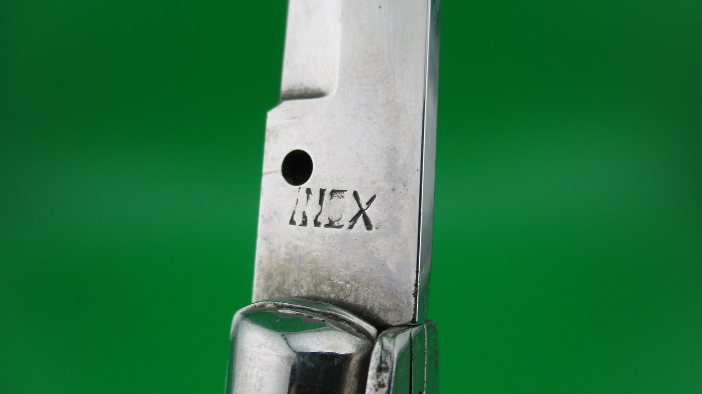 INOX 33cm Italian Stiletto vintage 1980s Stag bayonet automatic knife