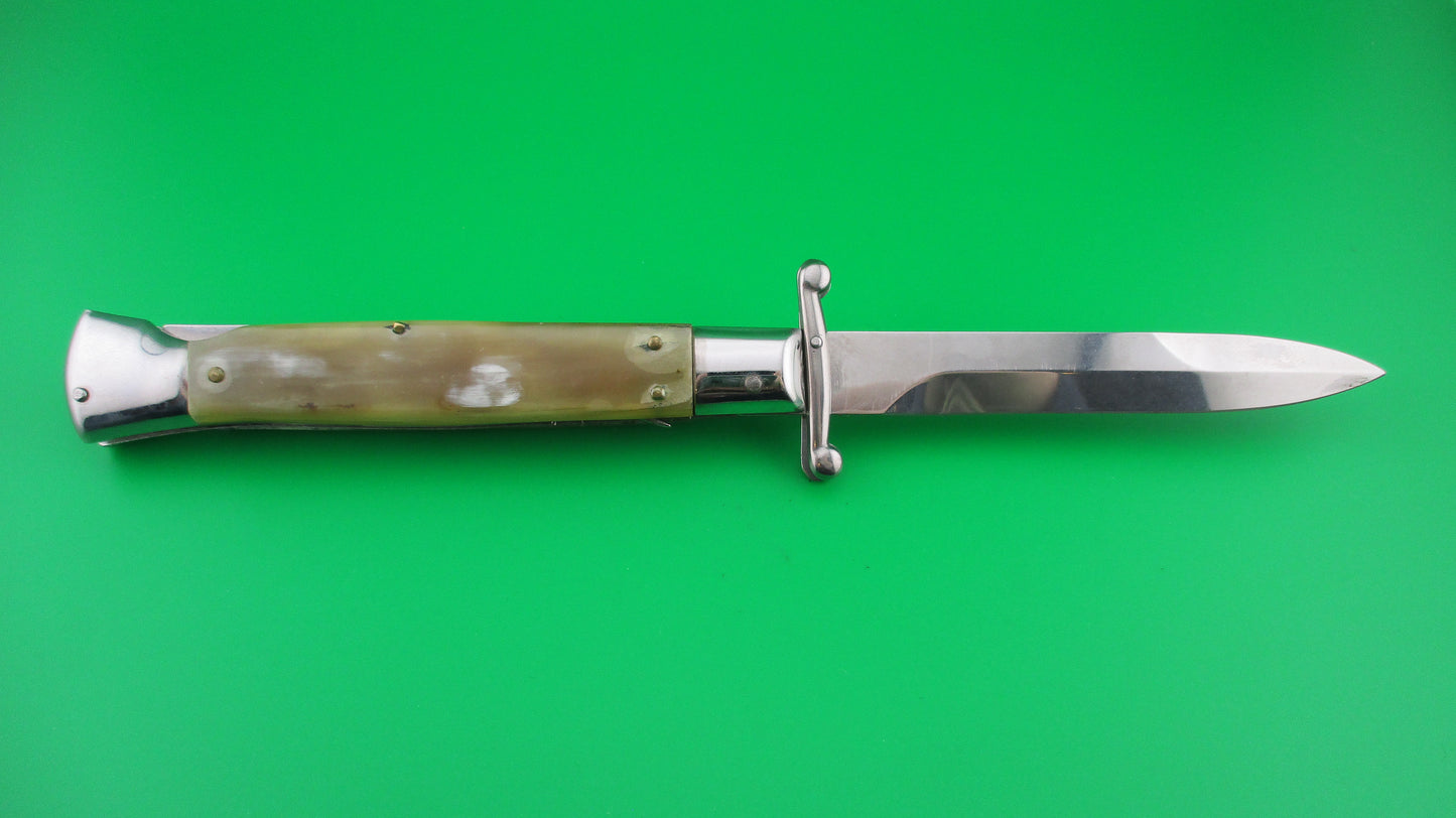 AKC Italy 23cm Italian Swing guard Honey horn automatic knife