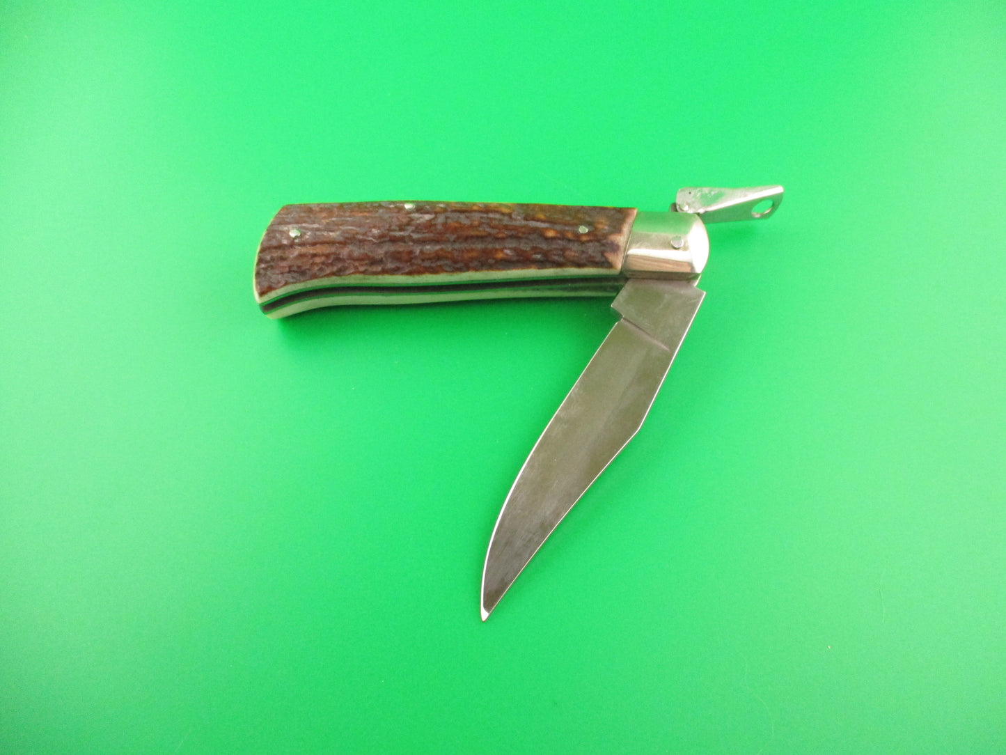 z AGA CAMPOLIN 1947-2007 20cm Italian Stag Camper Oval button fulcrum release automatic