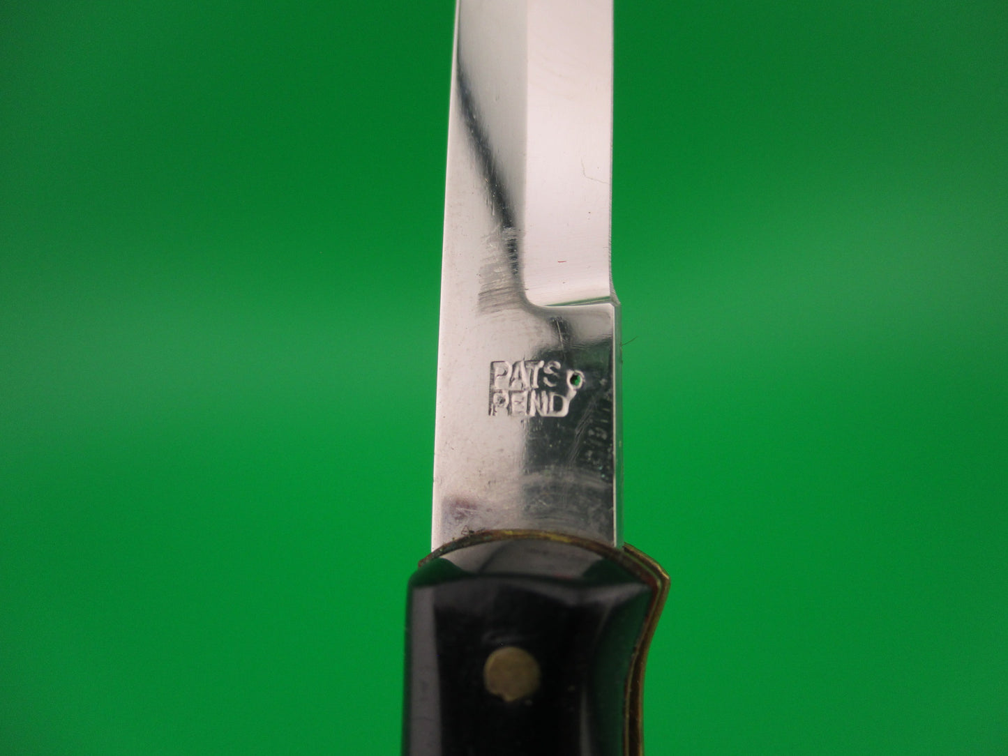 MADE ITALY INOX PATS PEND 15cm Italian Black rare Bayonet blade switchblade knife