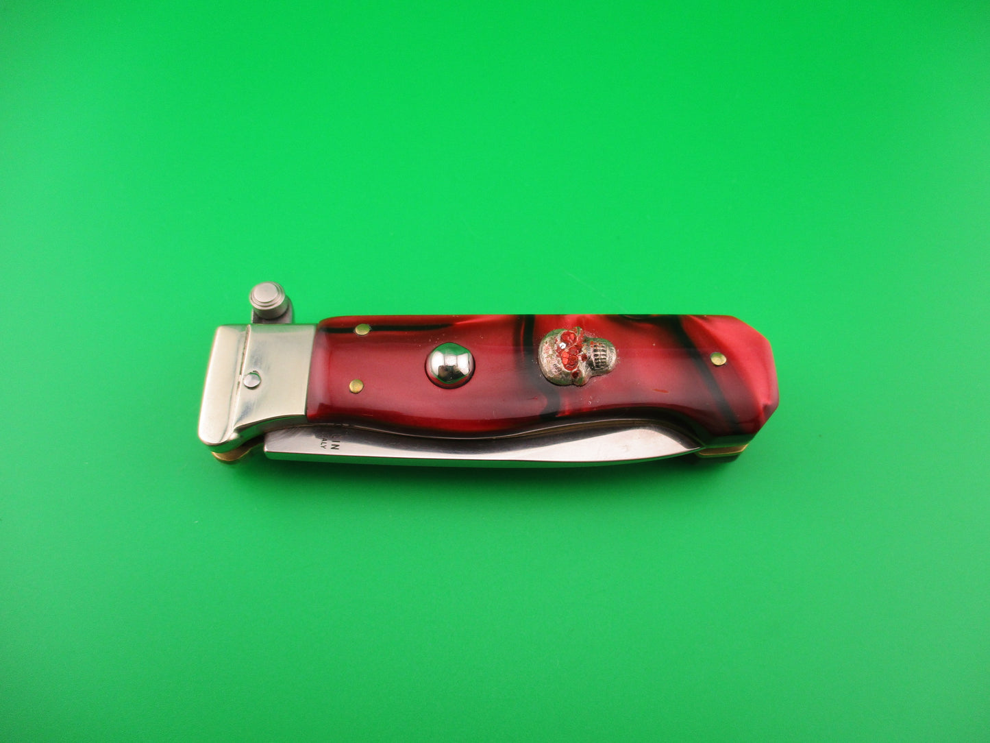 AGA CAMPOLIN MANIAGO ITALY 2018 17cm Italian Customized Piccolo Red Kirinite Skull automatic 1st run