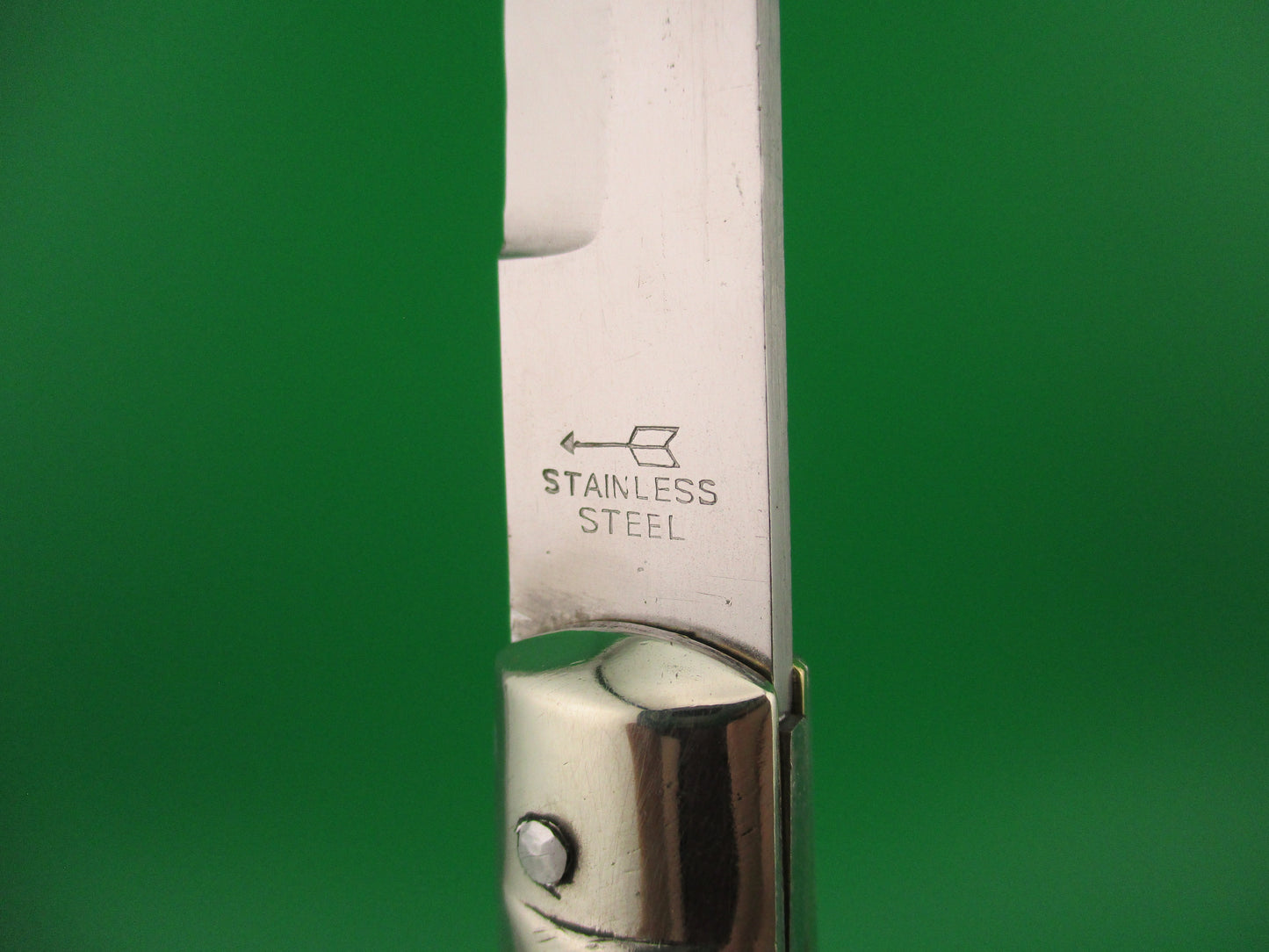 STAINLESS STEEL arrow 22cm Japanese Rizzuto Style Step bolster automatic knife
