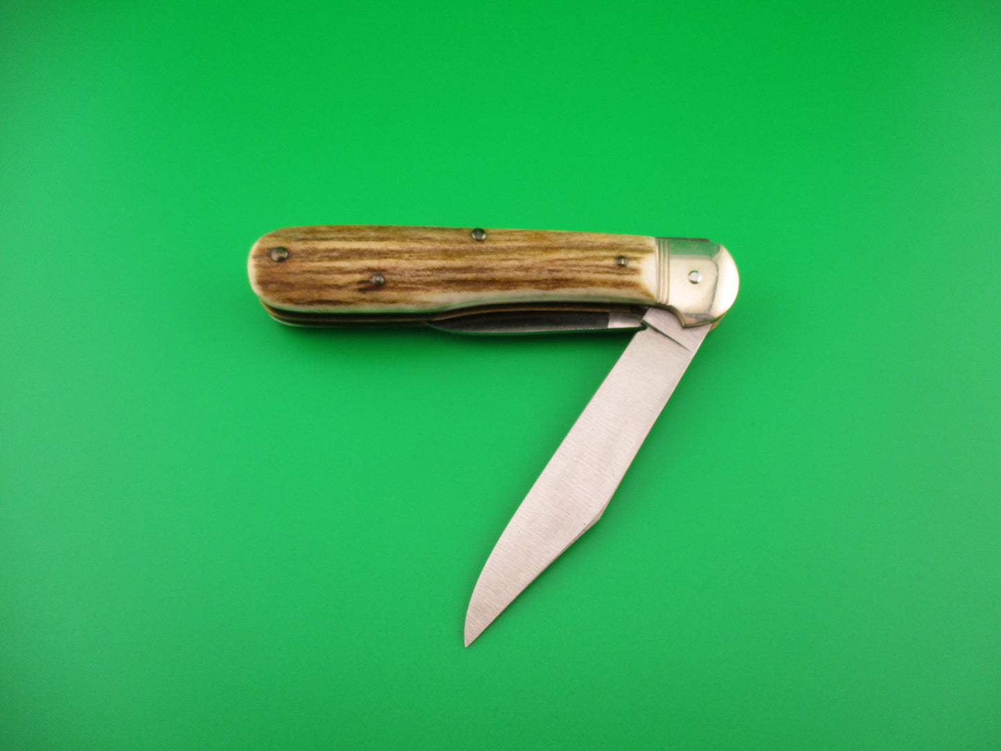 Hubertus SOLINGEN 10cm German Stag Pen Blade release automatic knife